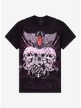 Skull Trio Winged Heart Boyfriend Fit Girls T-Shirt By Call Your Mother, MULTI, hi-res