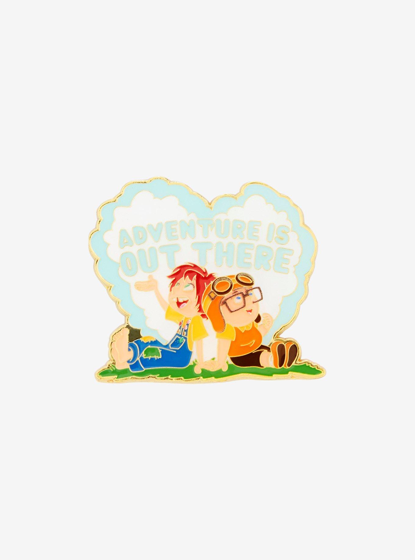 Loungefly Disney Pixar Carl and Ellie Adventure Is Out There Enamel Pin — BoxLunch Exclusive, , hi-res