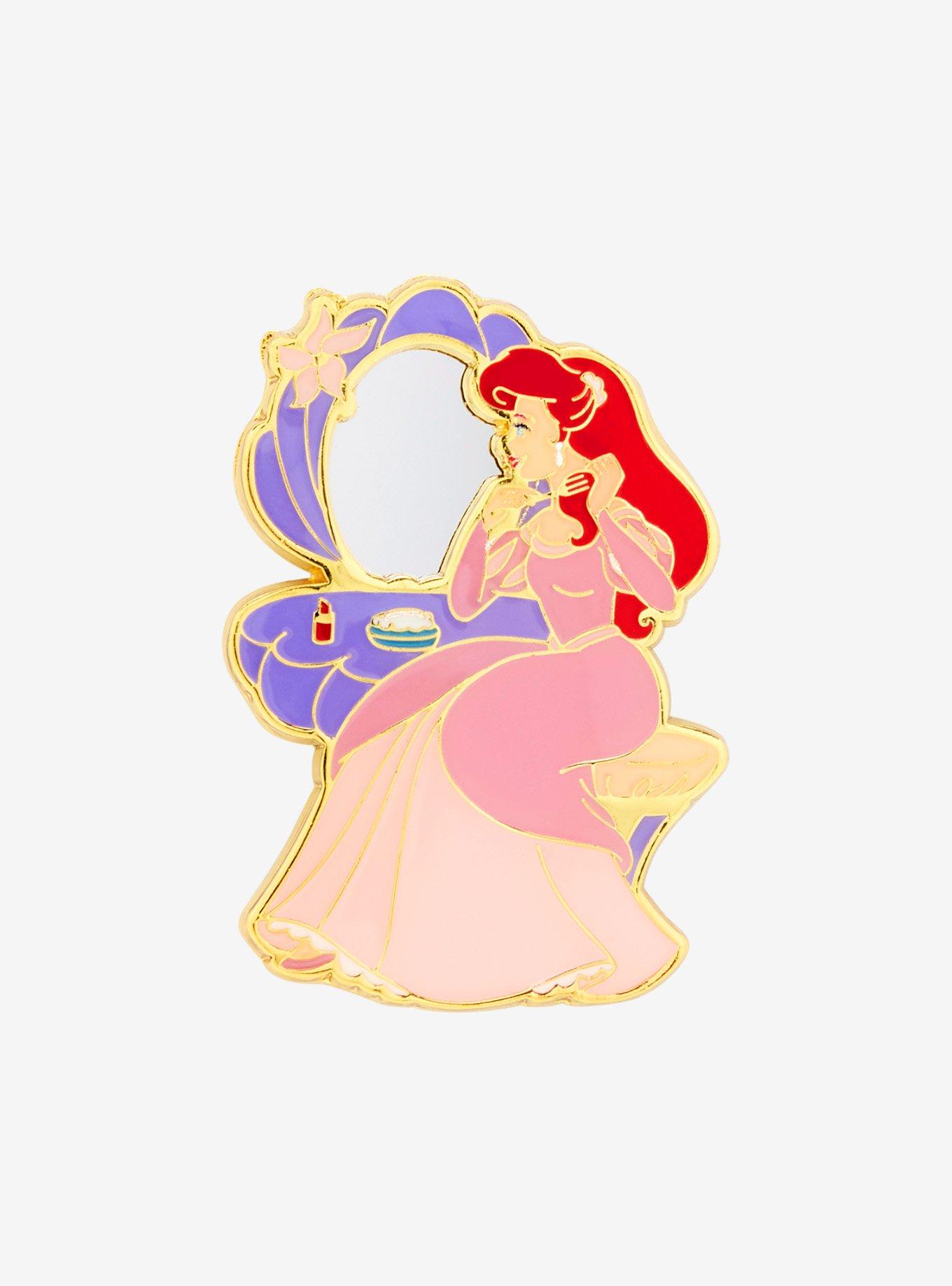 Disney The Little Mermaid Ariel Vanity Mirror Enamel Pin — BoxLunch Exclusive, , hi-res