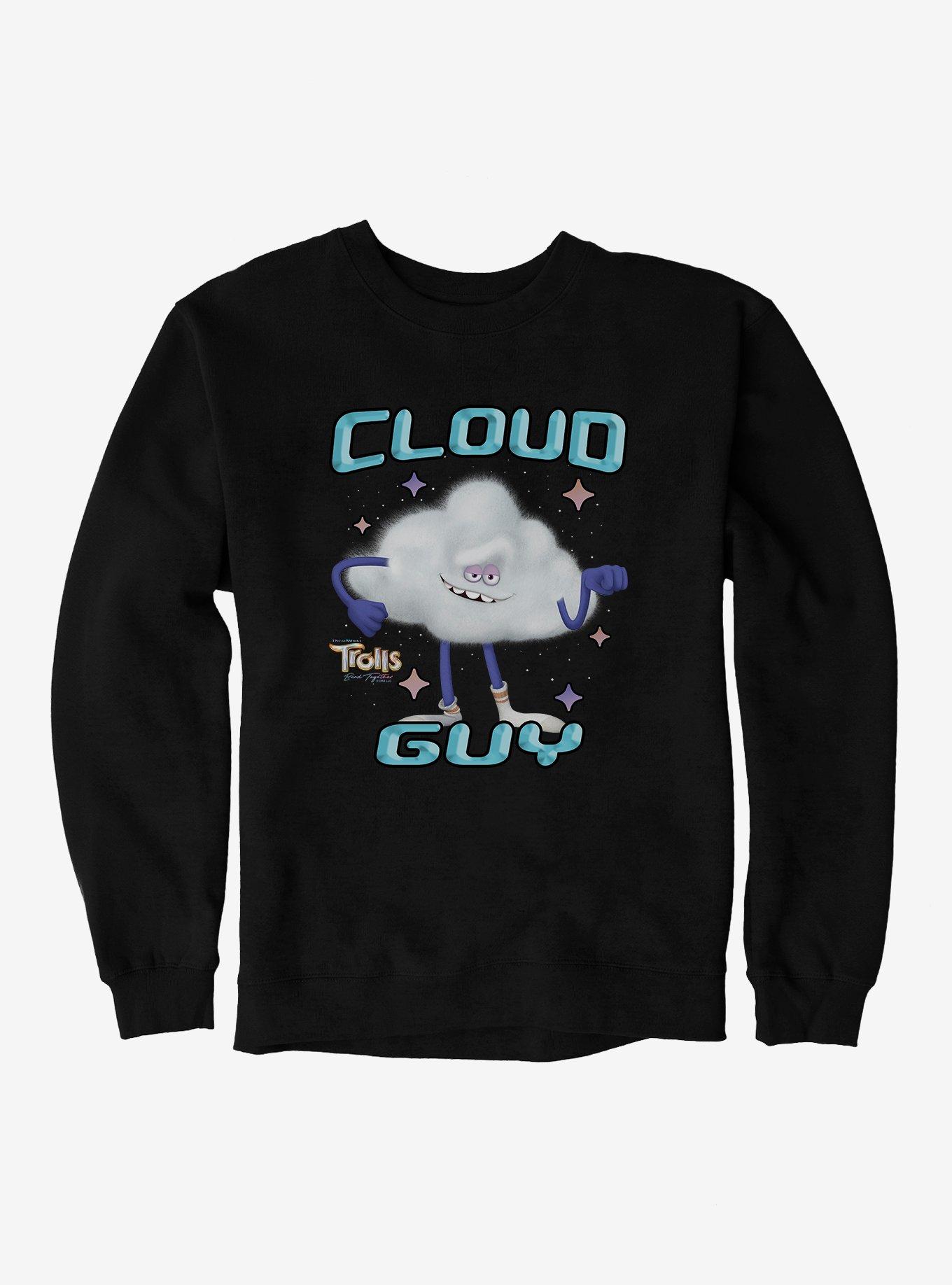 Trolls 3 Band Together Cloud Guy Sweatshirt, BLACK, hi-res