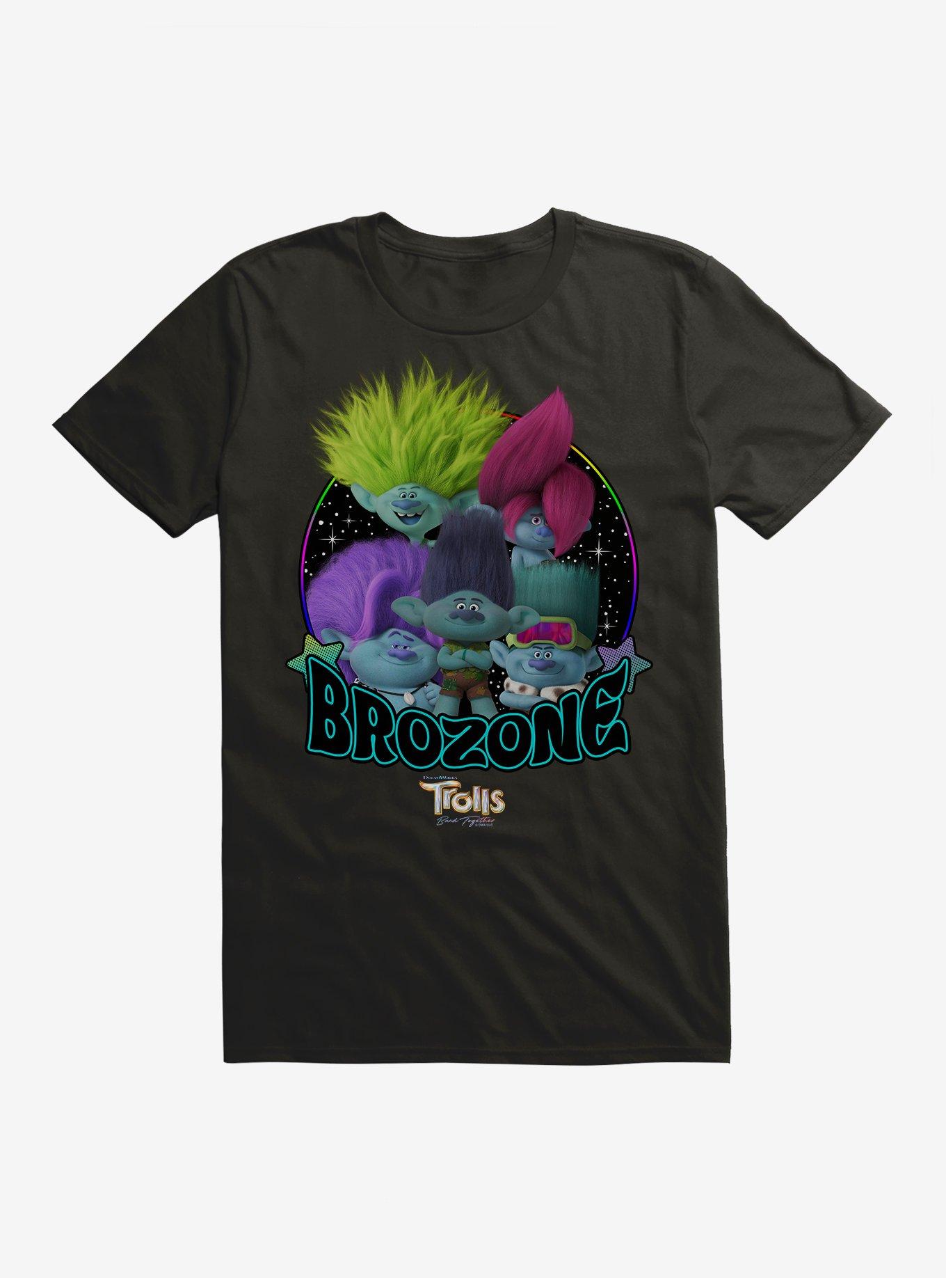 Trolls 3 Band Together Brozone Group T-Shirt, BLACK, hi-res