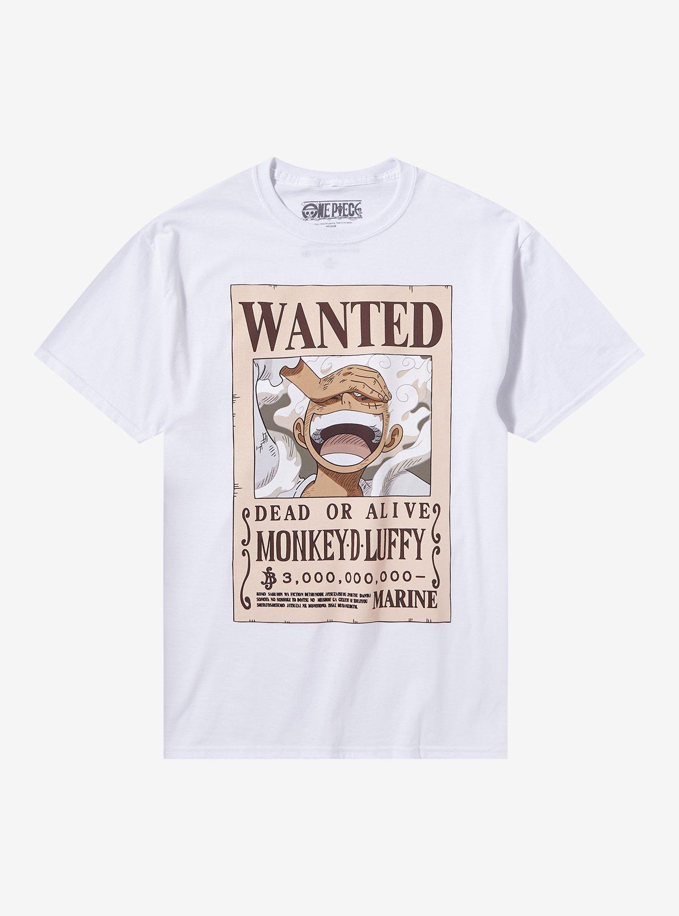 One Piece Luffy Gear 5 Wanted Poster T-Shirt, MULTI, hi-res