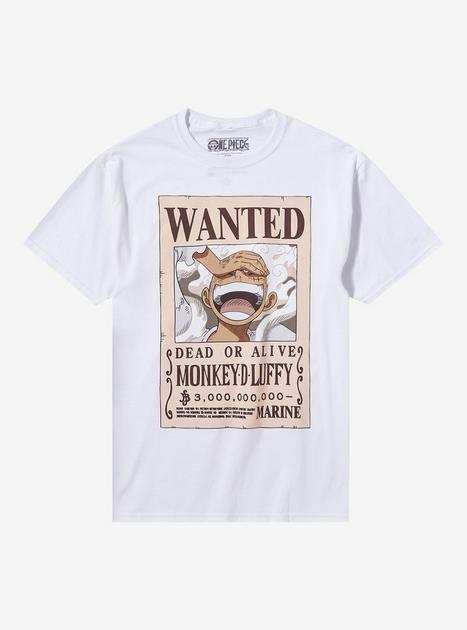 One Piece Luffy Gear 5 Wanted Poster T-Shirt | Hot Topic