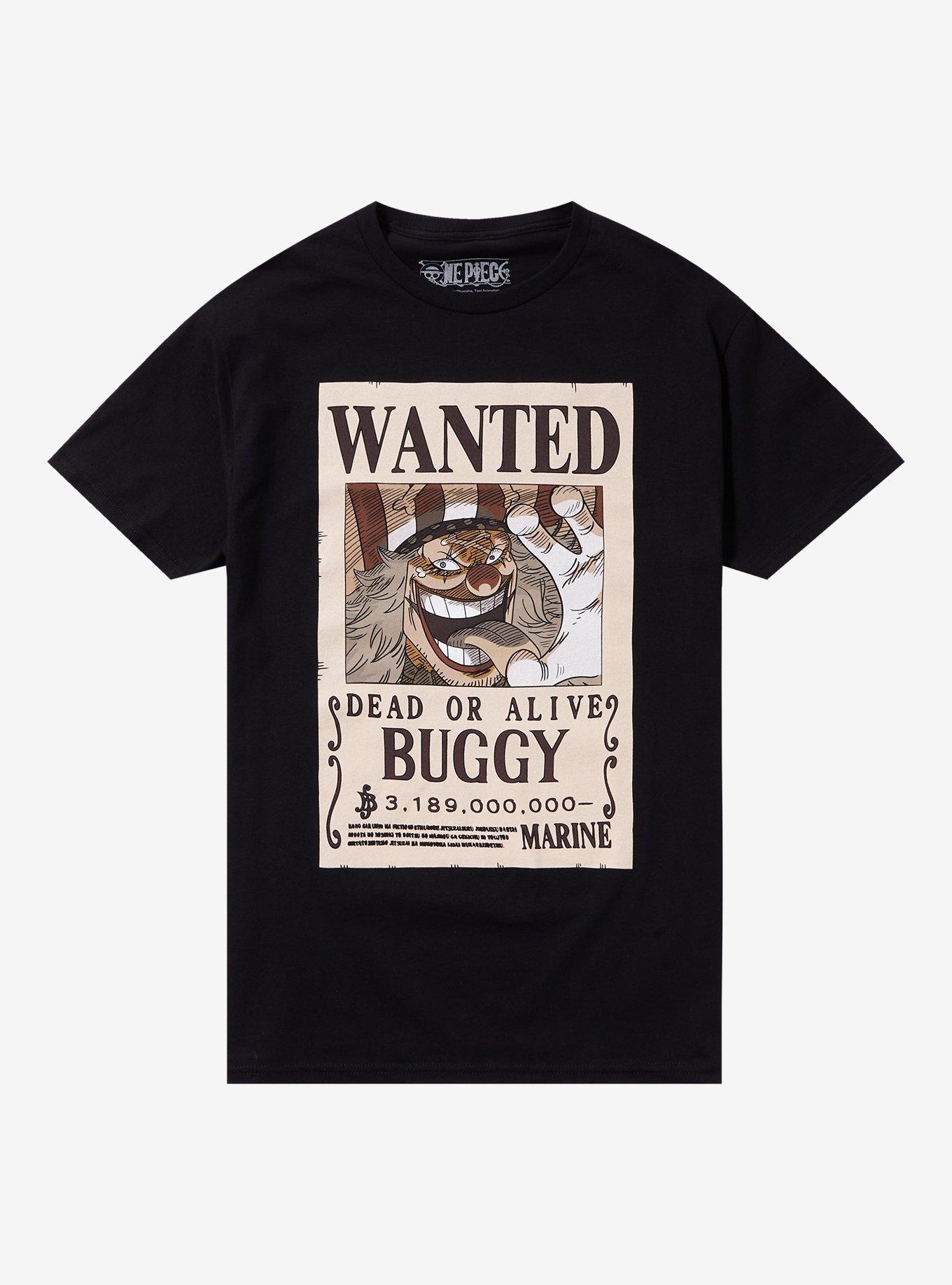 One Piece Buggy Wanted Poster Double-Sided T-Shirt, , hi-res