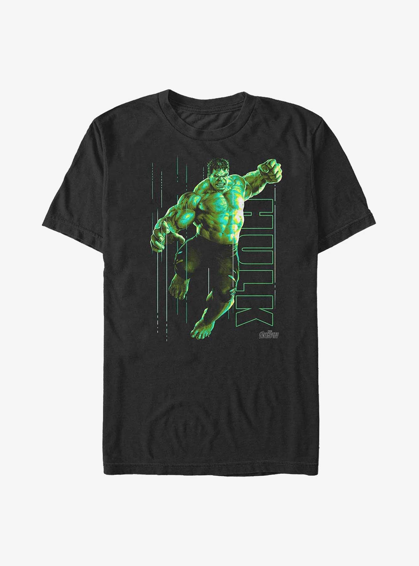 Marvel Avengers Hulk Punch Big & Tall T-Shirt, BLACK, hi-res