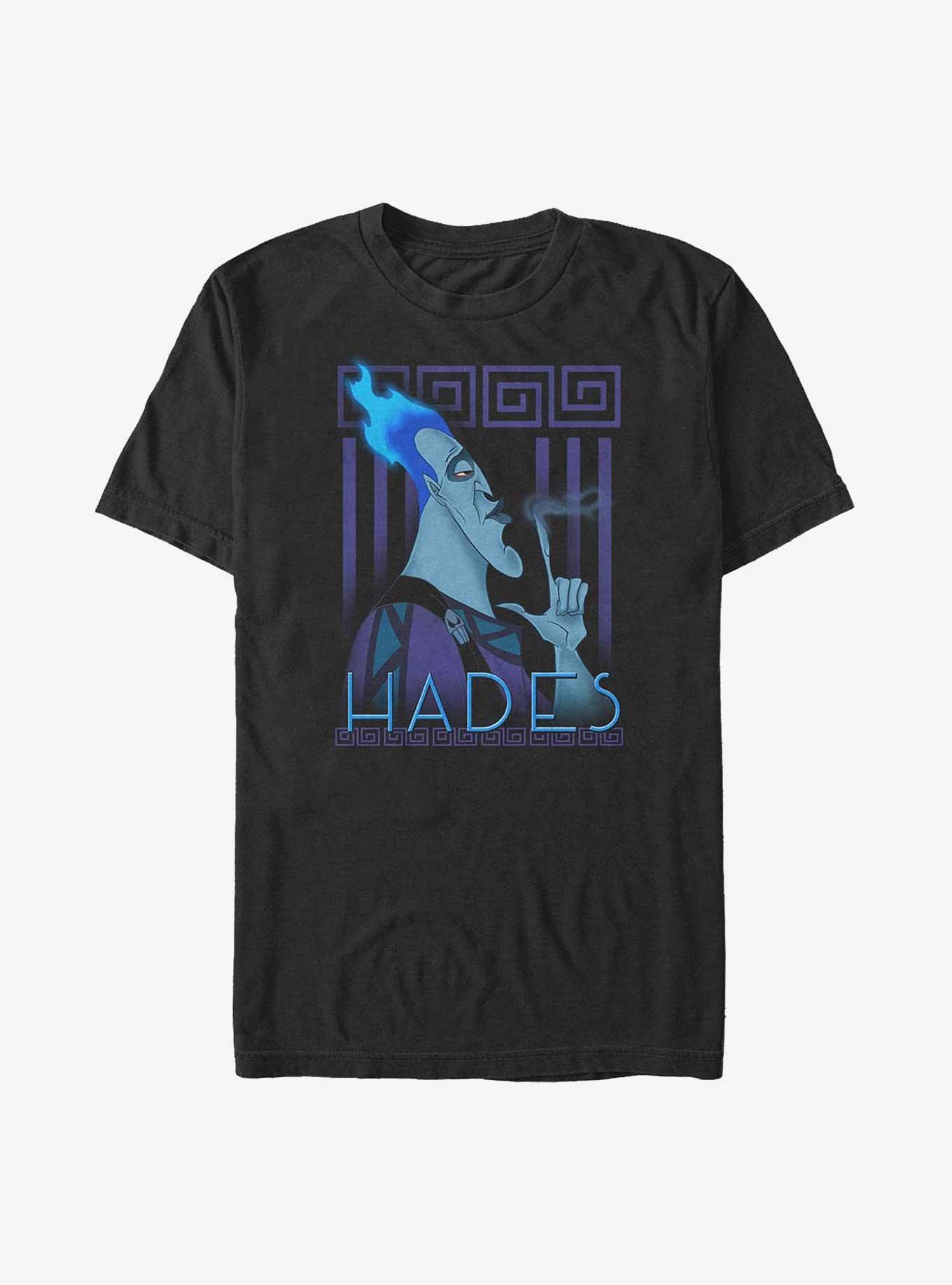 Disney Hercules Hades Finger Smoke Big & Tall T-Shirt, BLACK, hi-res