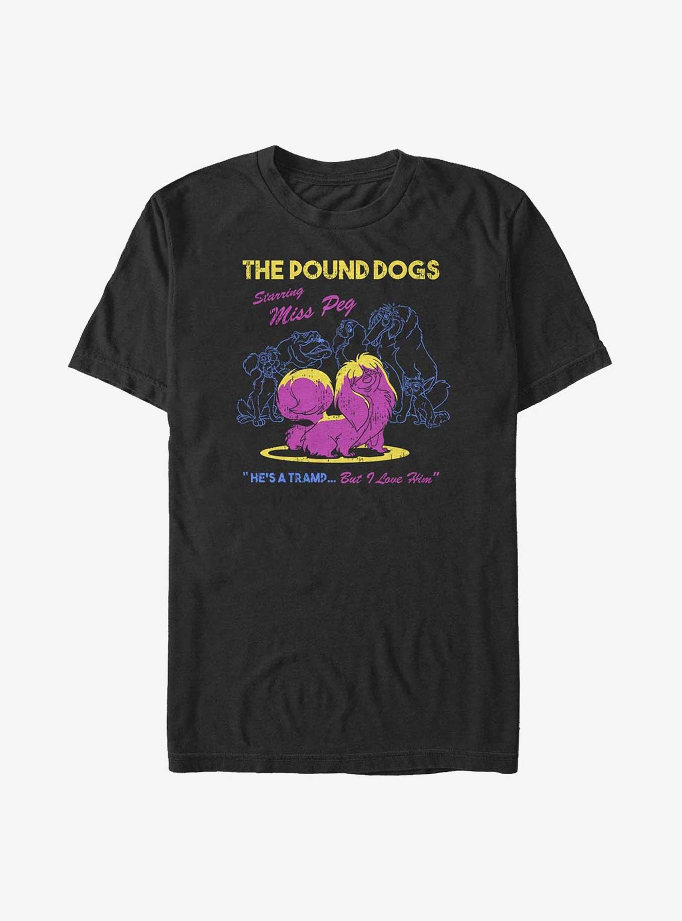 Disney Lady and the Tramp Miss Peg Big & Tall T-Shirt, BLACK, hi-res
