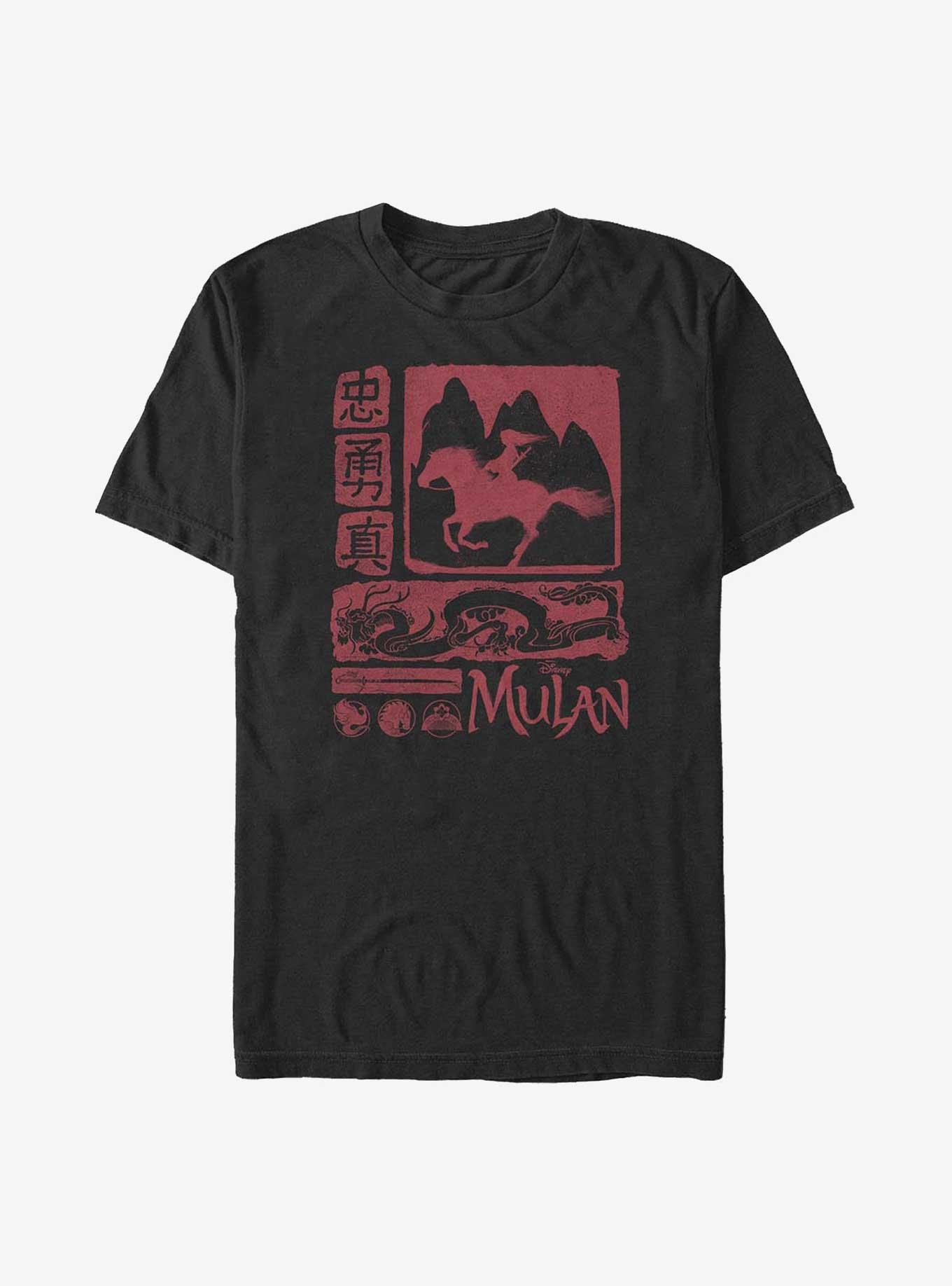 Disney Mulan Story of A Legend Big & Tall T-Shirt, BLACK, hi-res