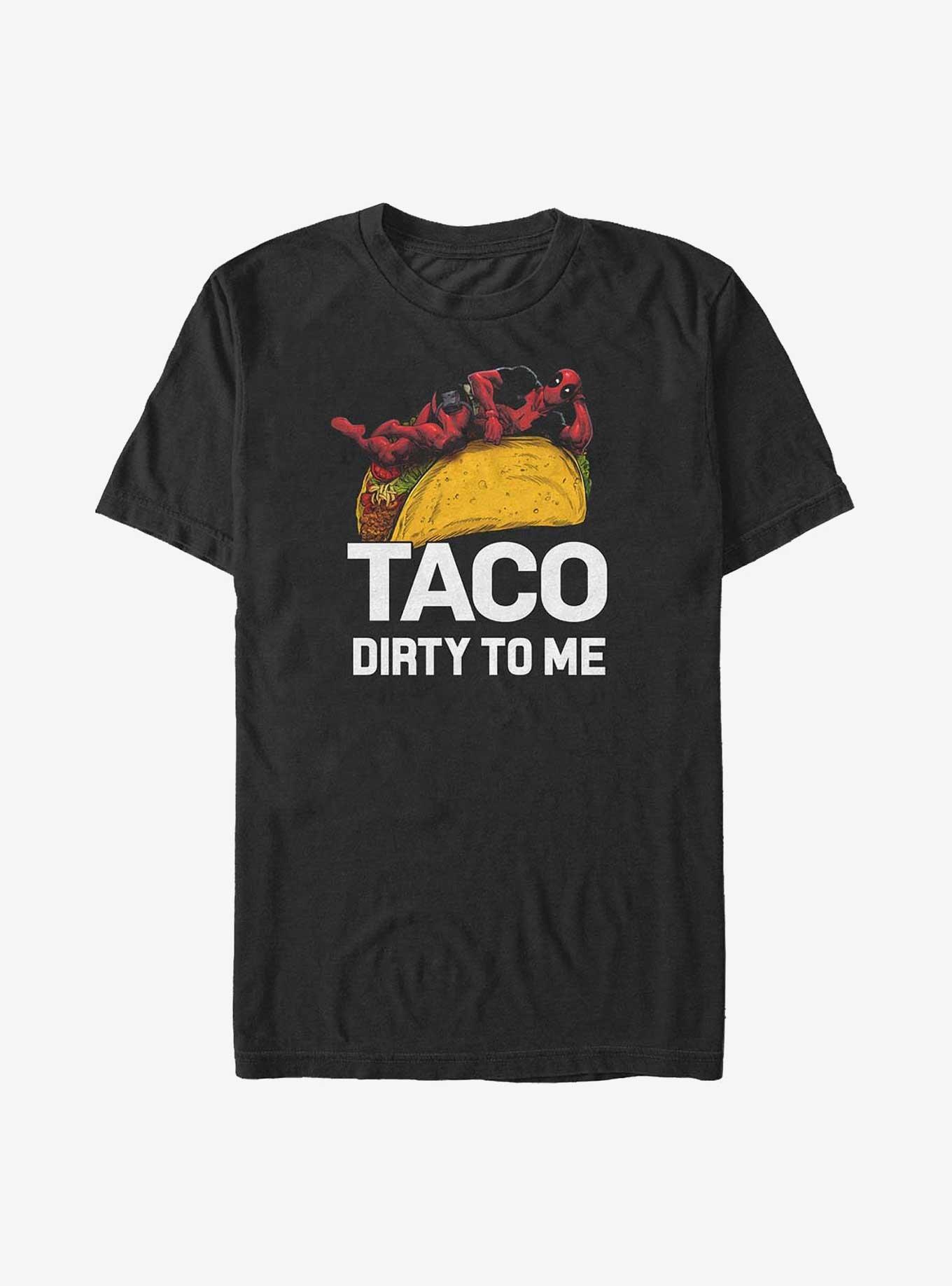 Marvel Deadpool Taco Dirty To Me Big & Tall T-Shirt, BLACK, hi-res