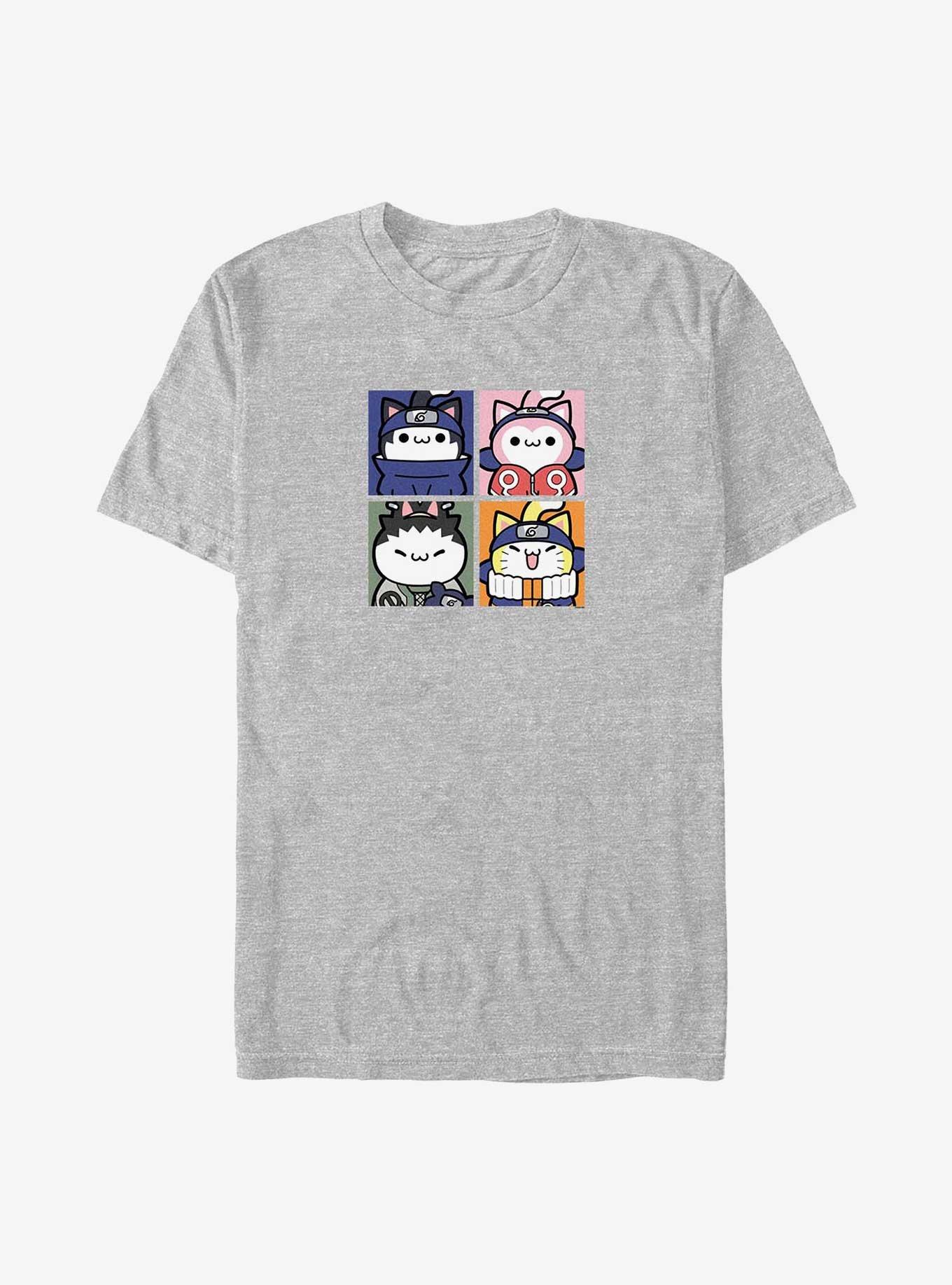 Naruto Nyaruto Team 4 Big & Tall T-Shirt, ATH HTR, hi-res