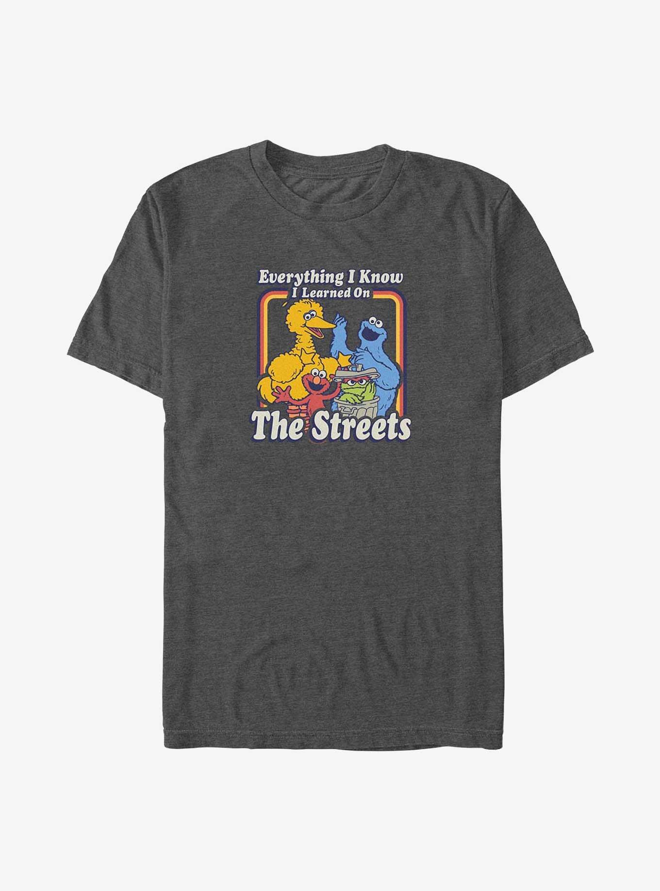 Sesame Street Everything I Know Big & Tall T-Shirt, CHAR HTR, hi-res