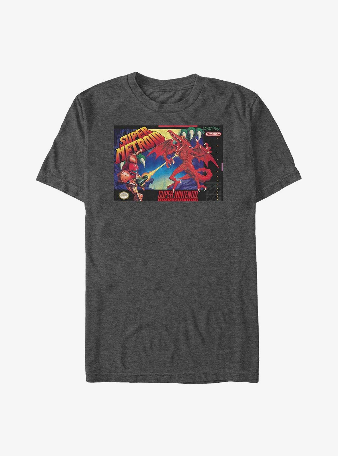 Nintendo Metroid Super Metroid Big & Tall T-Shirt, CHAR HTR, hi-res