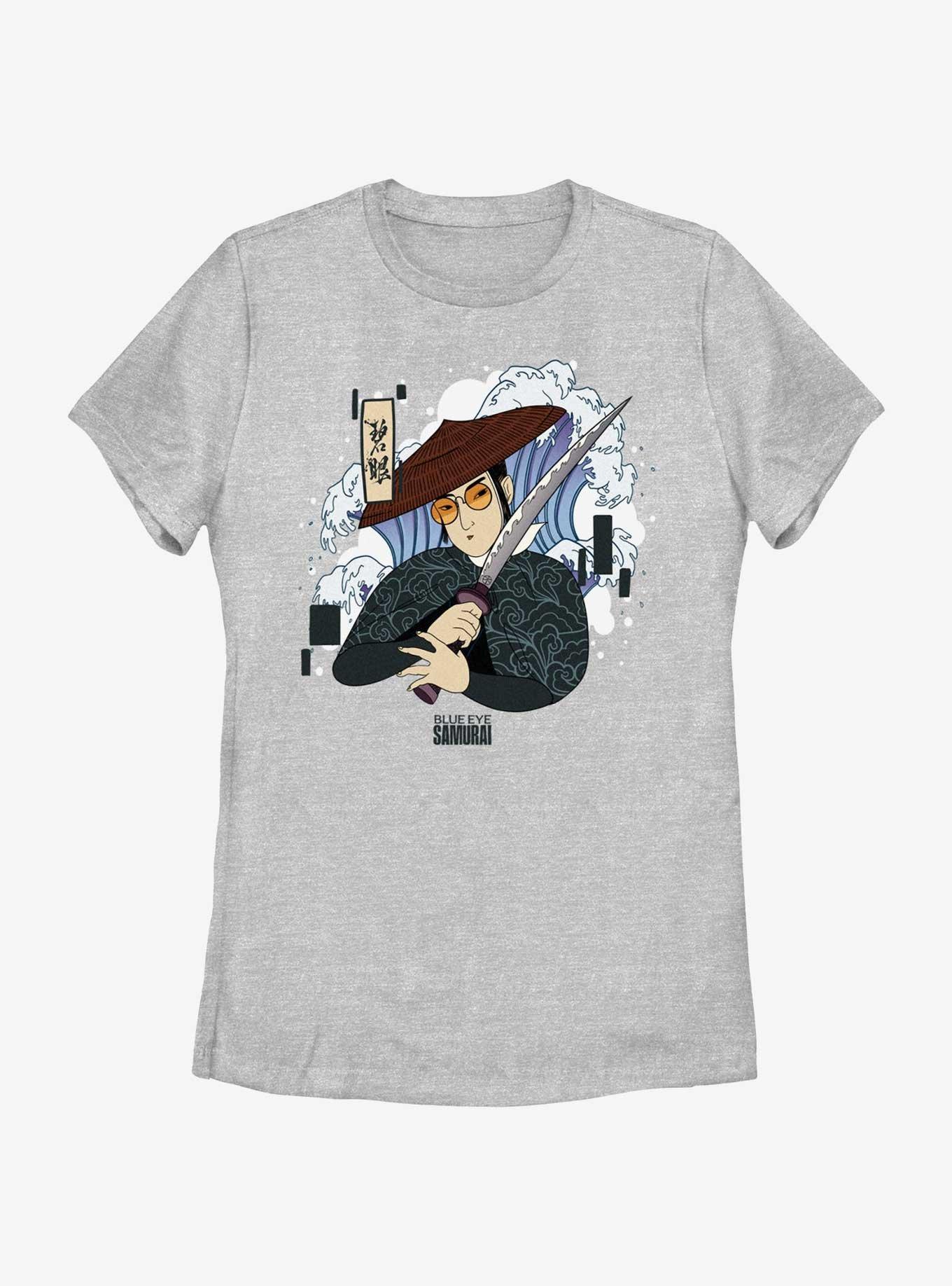 Blue Eye Samurai Mizu Japanese Art Style Womens T-Shirt, , hi-res