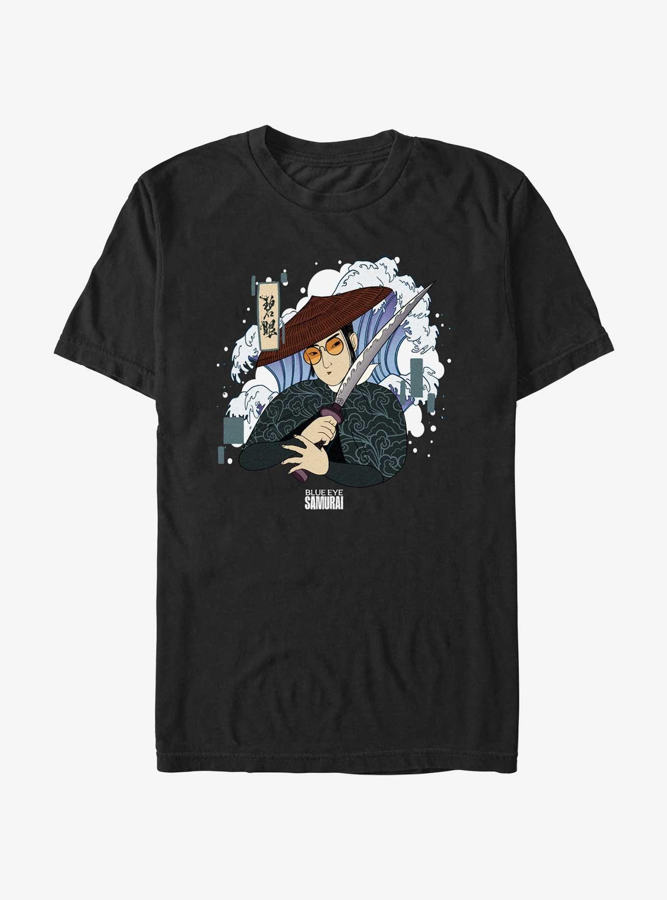 Blue Eye Samurai Mizu Japanese Art Style T-Shirt, , hi-res