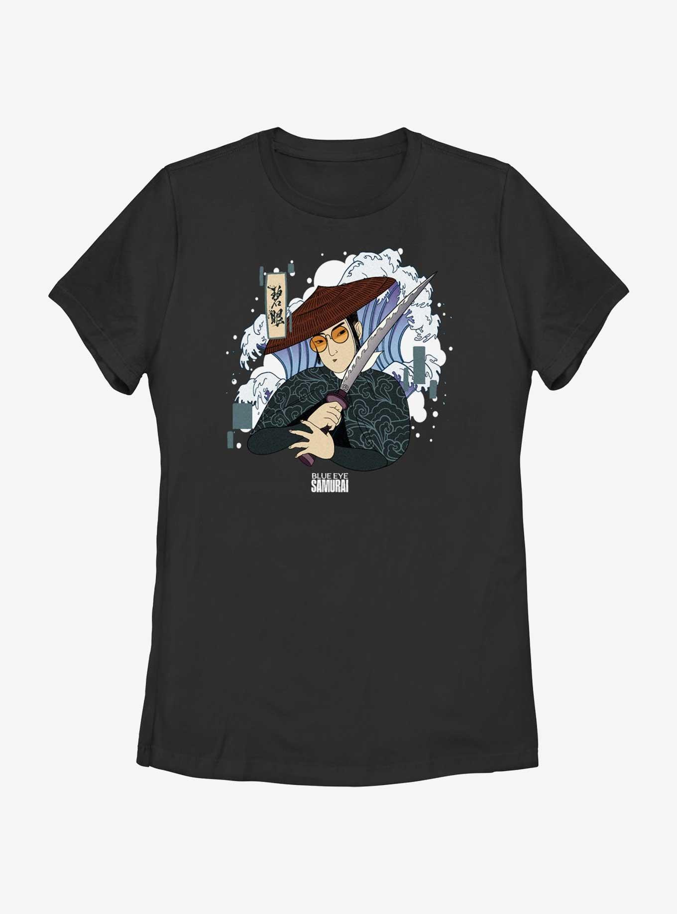 Blue Eye Samurai Mizu Japanese Art Style Womens T-Shirt, , hi-res