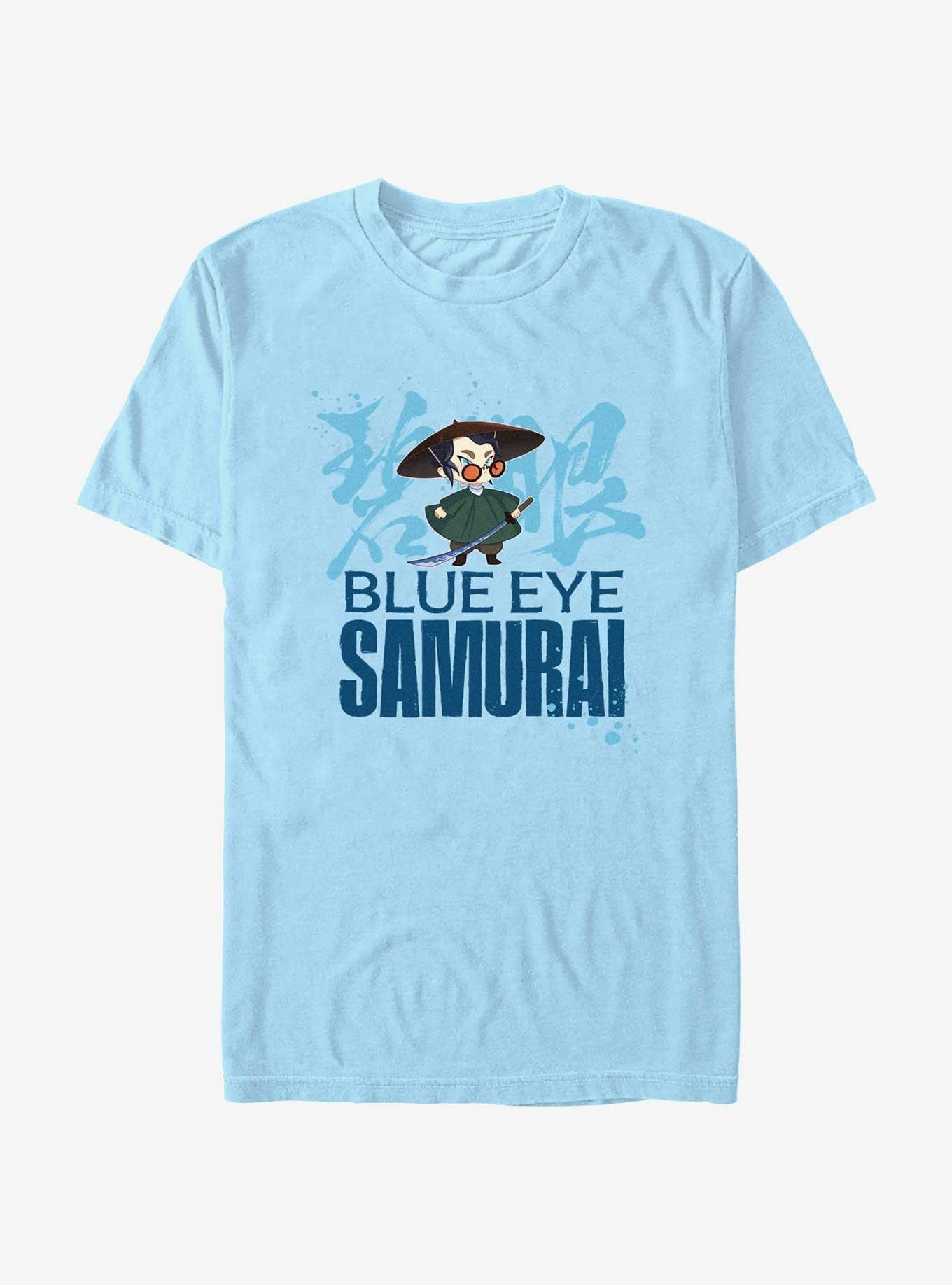 Blue Eye Samurai Mizu Chibi Style T-Shirt, LT BLUE, hi-res