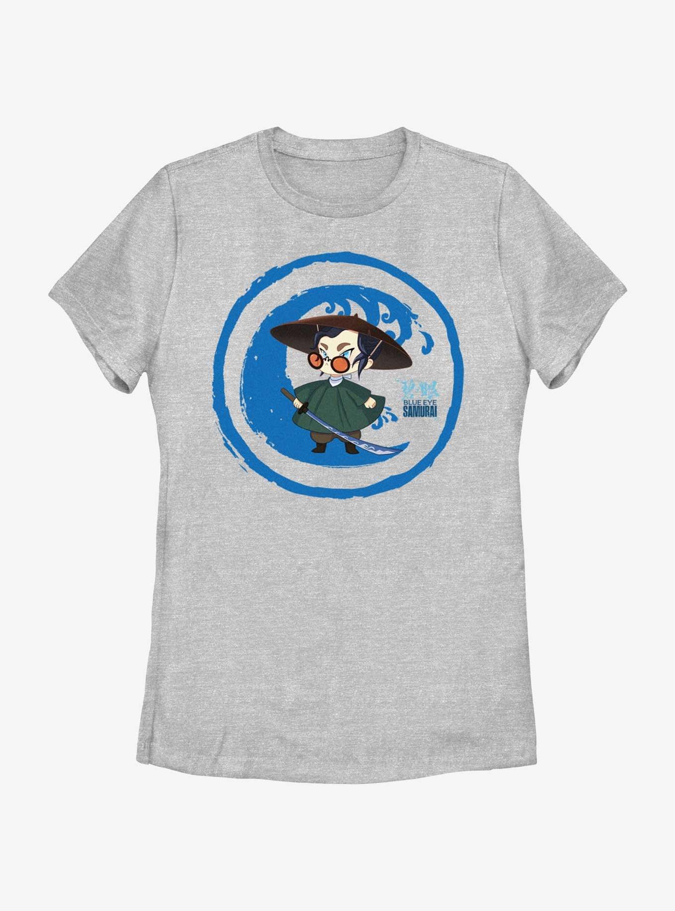 Blue Eye Samurai Mizu Chibi Wabe Womens T-Shirt, ATH HTR, hi-res