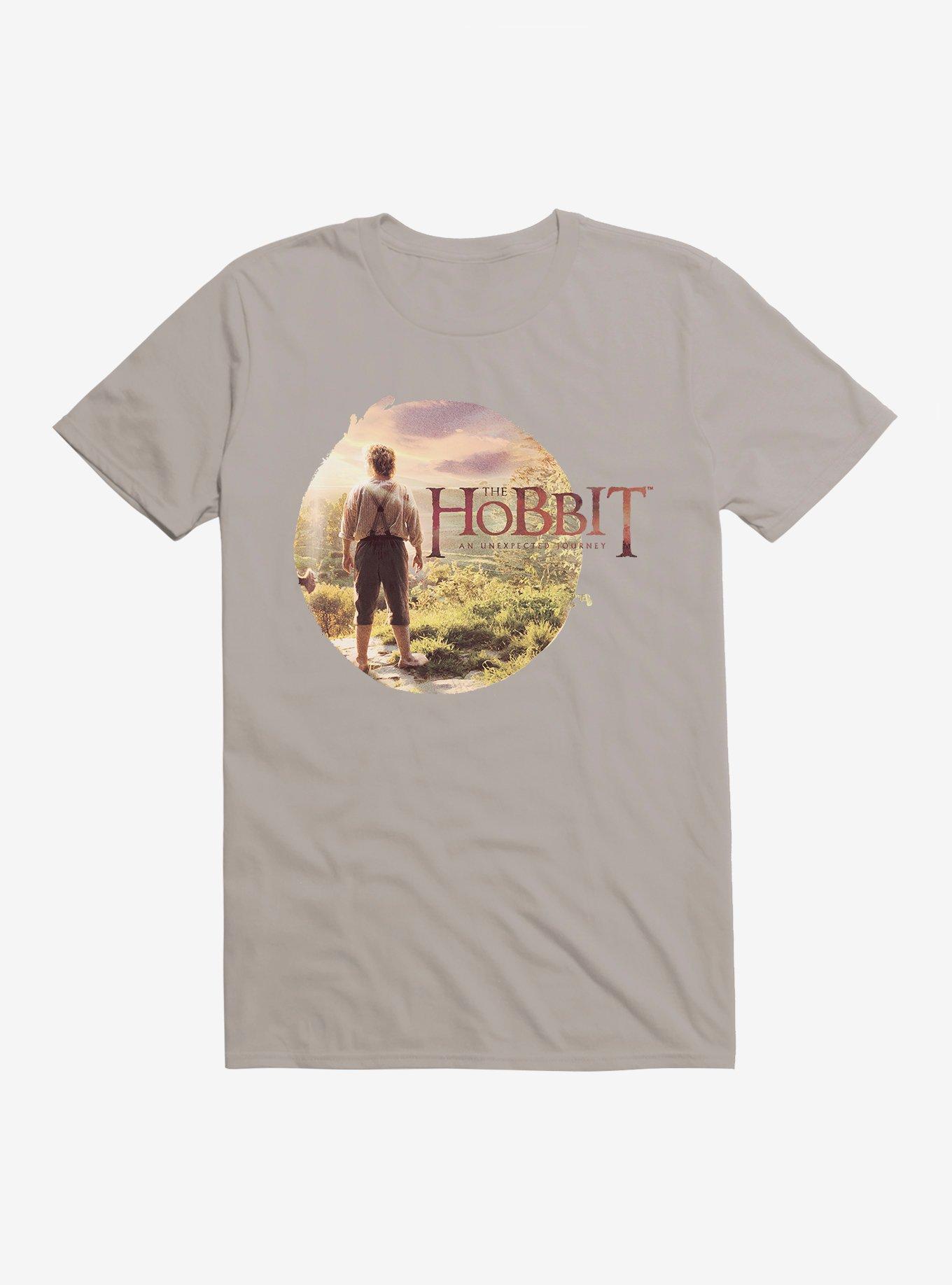 The Hobbit: An Unexpected Journey Hobbit Hole Door T-Shirt, LIGHT GREY, hi-res