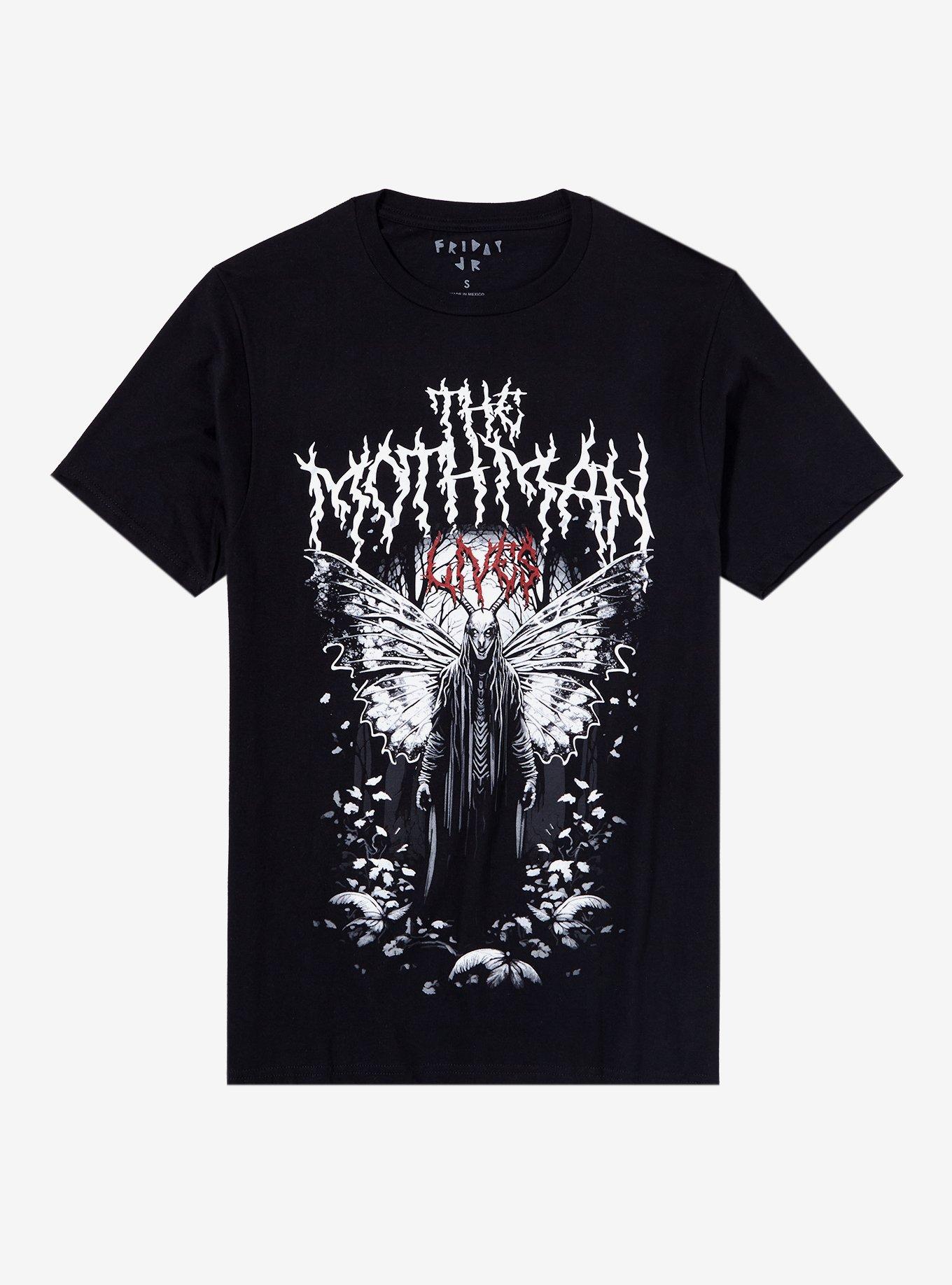 The Mothman Lives T-Shirt By Friday Jr, BLACK, hi-res