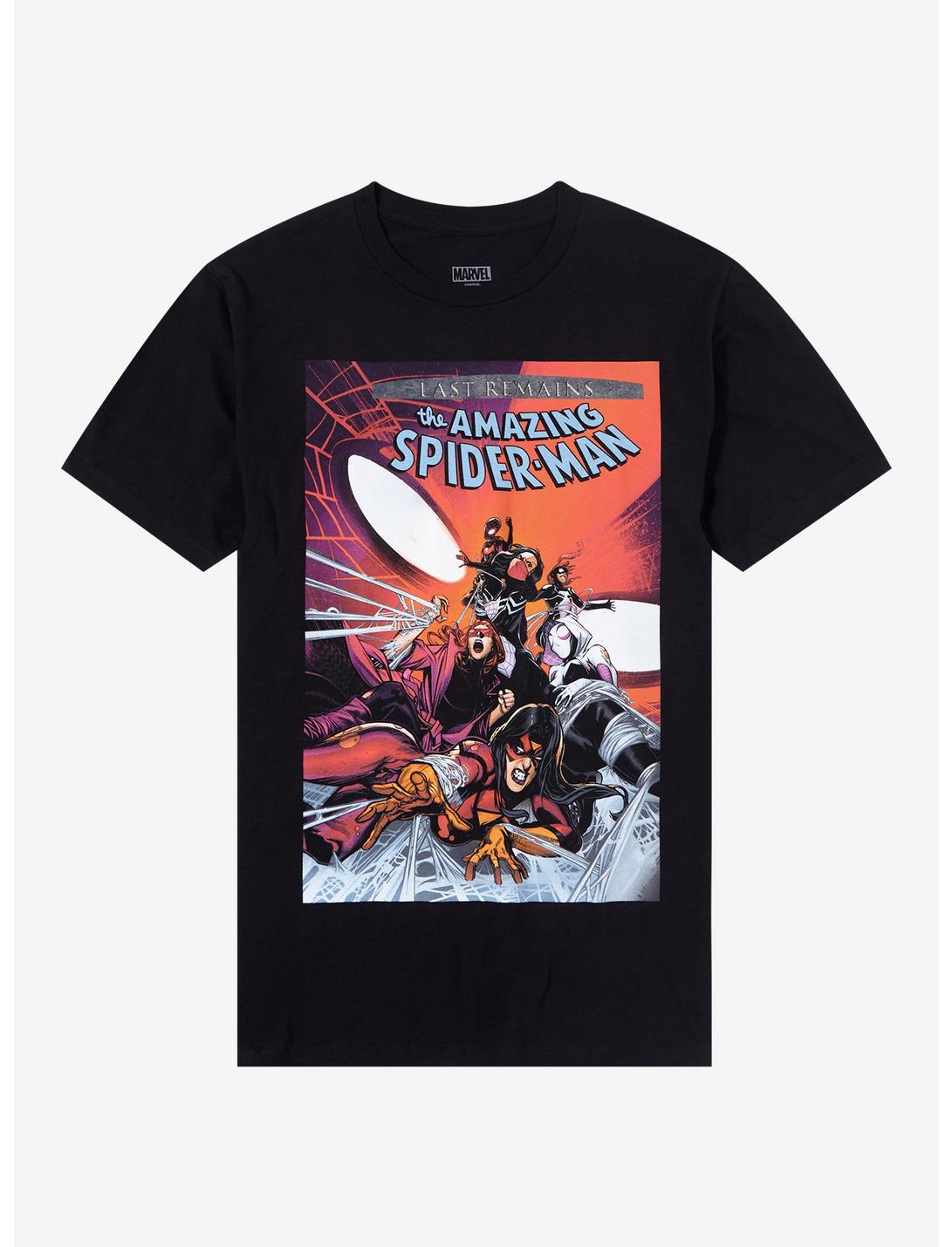 Marvel The Amazing Spider-Man Last Remains Comic Cover T-Shirt, BLACK, hi-res