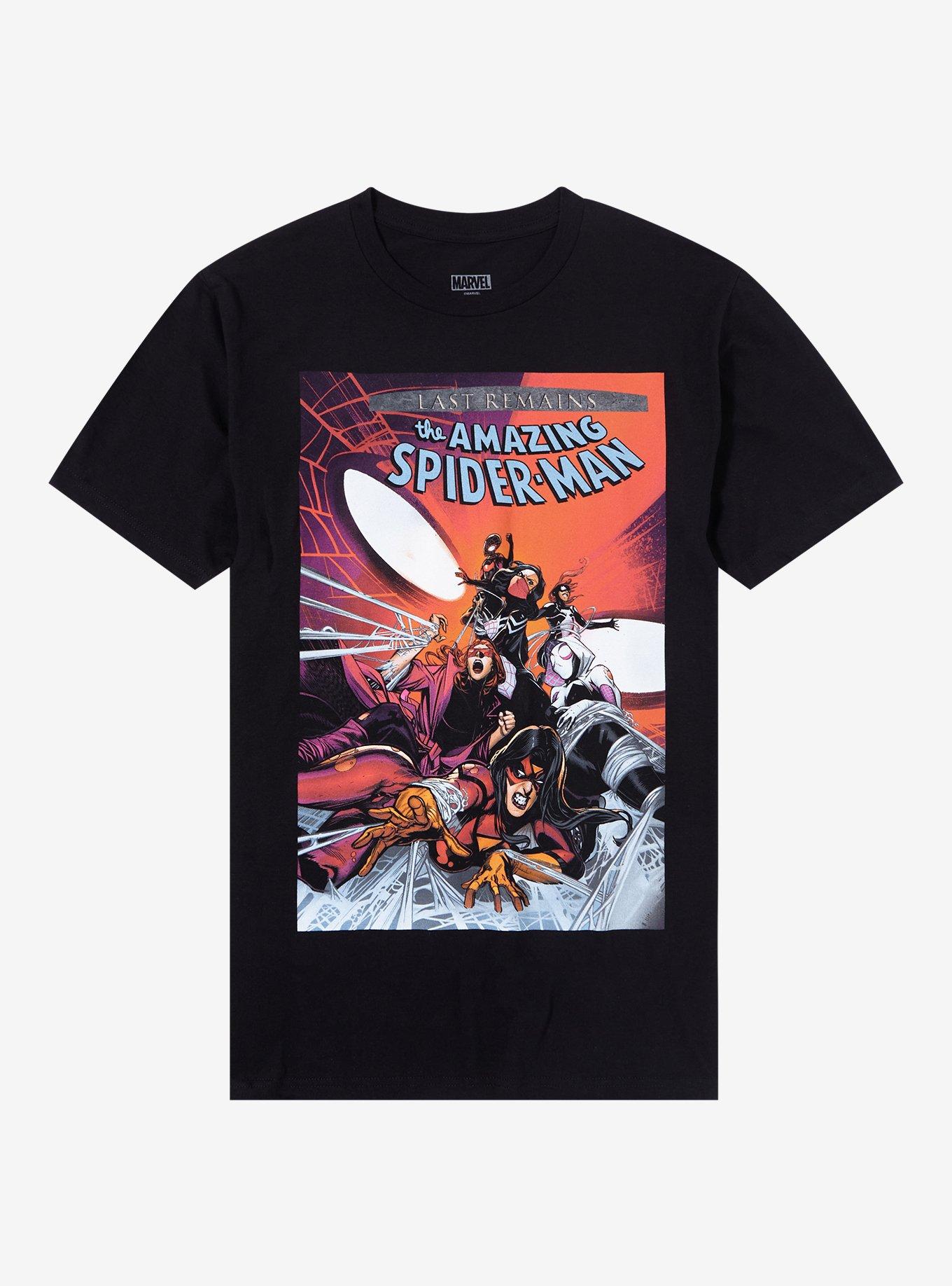 Marvel The Amazing Spider-Man Last Remains Comic Cover T-Shirt, BLACK, hi-res