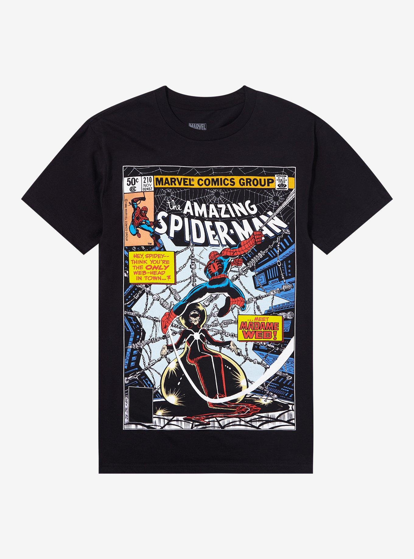 Marvel The Amazing Spider-Man Madame Web Comic Cover T-Shirt