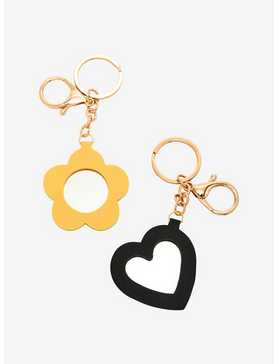 Shaped Mirror Assorted Key Chain, , hi-res