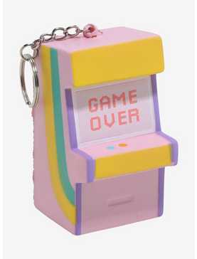 Game Over Arcade Machine Squishy Key Chain, , hi-res