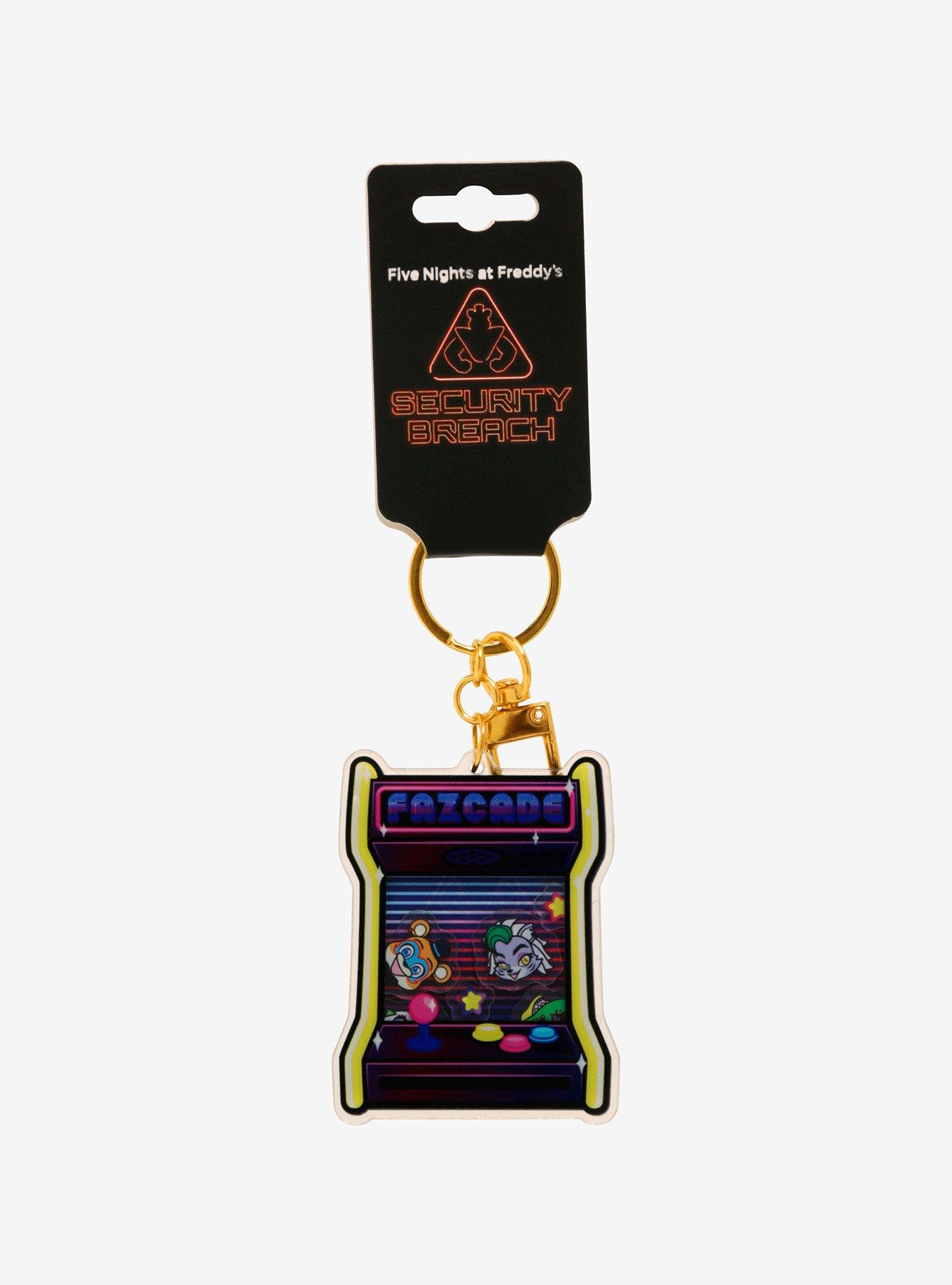 Five Nights At Freddy's: Security Breach Arcade Machine Shaker Key Chain Hot Topic Exclusive, , hi-res