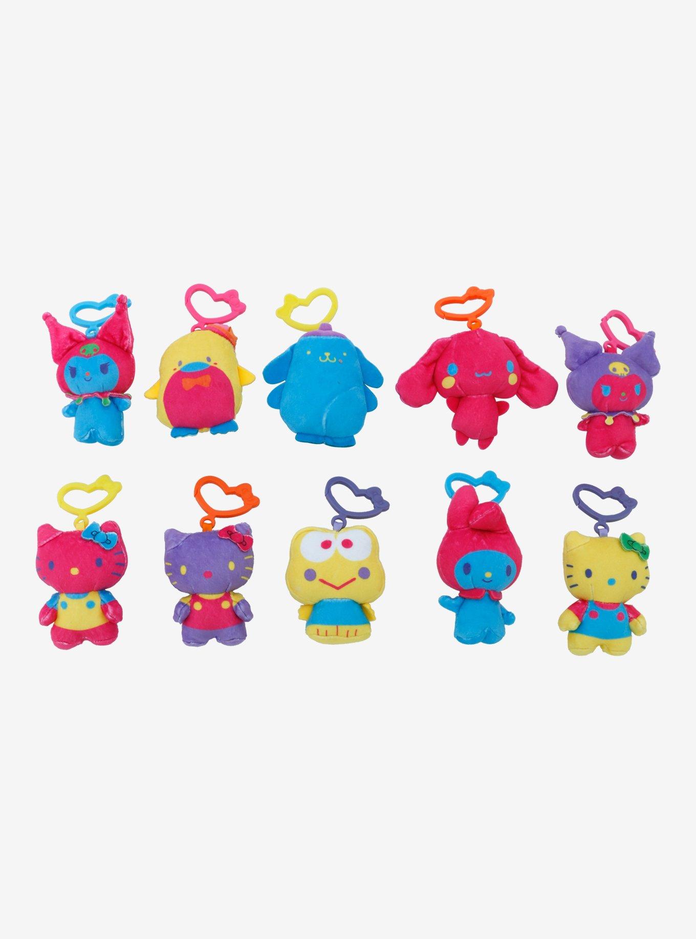 Hello Kitty And Friends Black Light Blind Bag Plush Key Chain, , hi-res