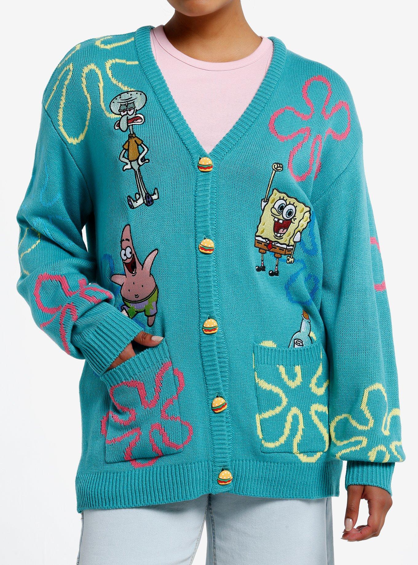 SpongeBob SquarePants Bikini Bottom Girls Cardigan, MULTI, hi-res