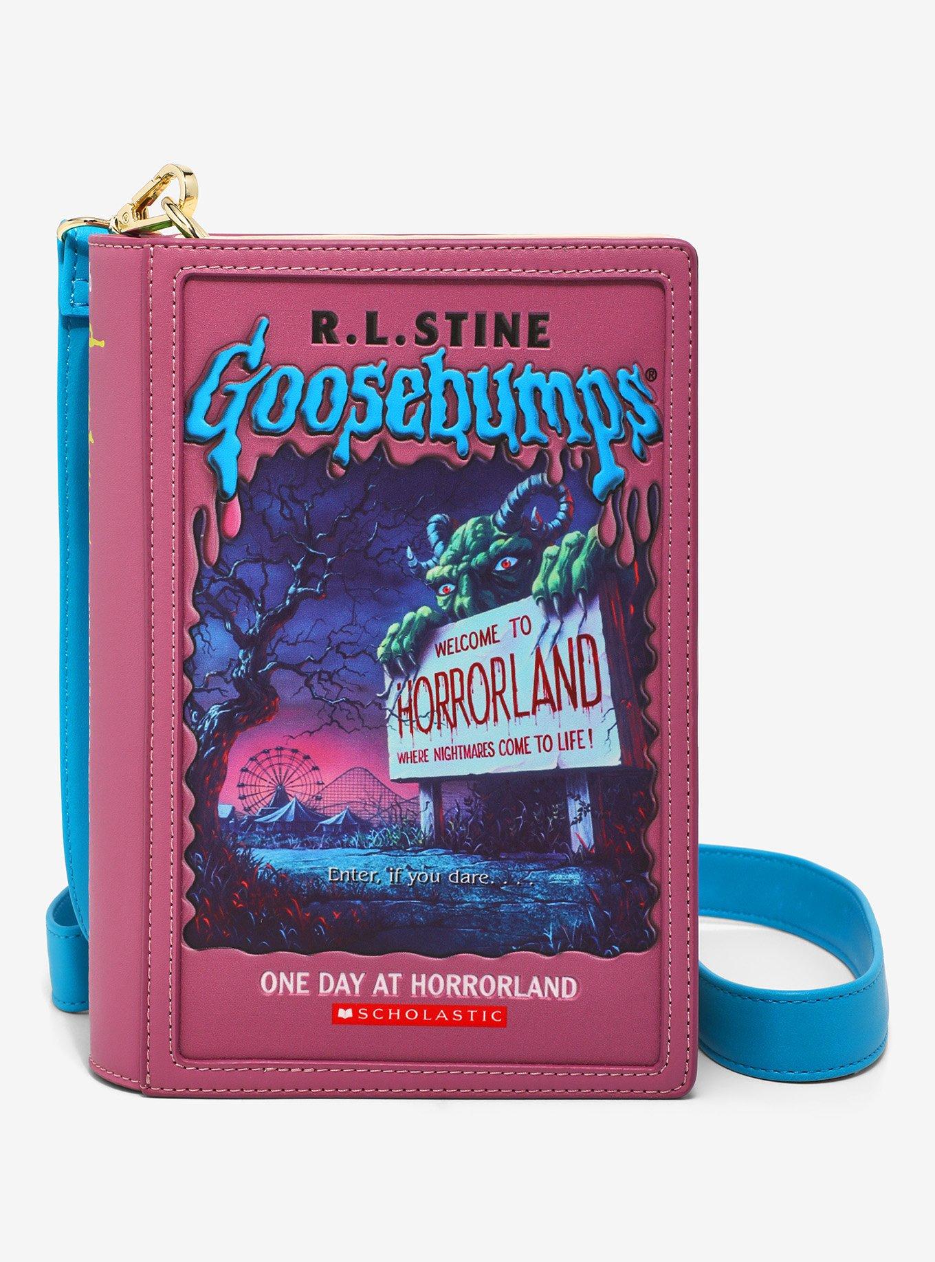 Loungefly Goosebumps One Day at Horrorland Book Crossbody Bag