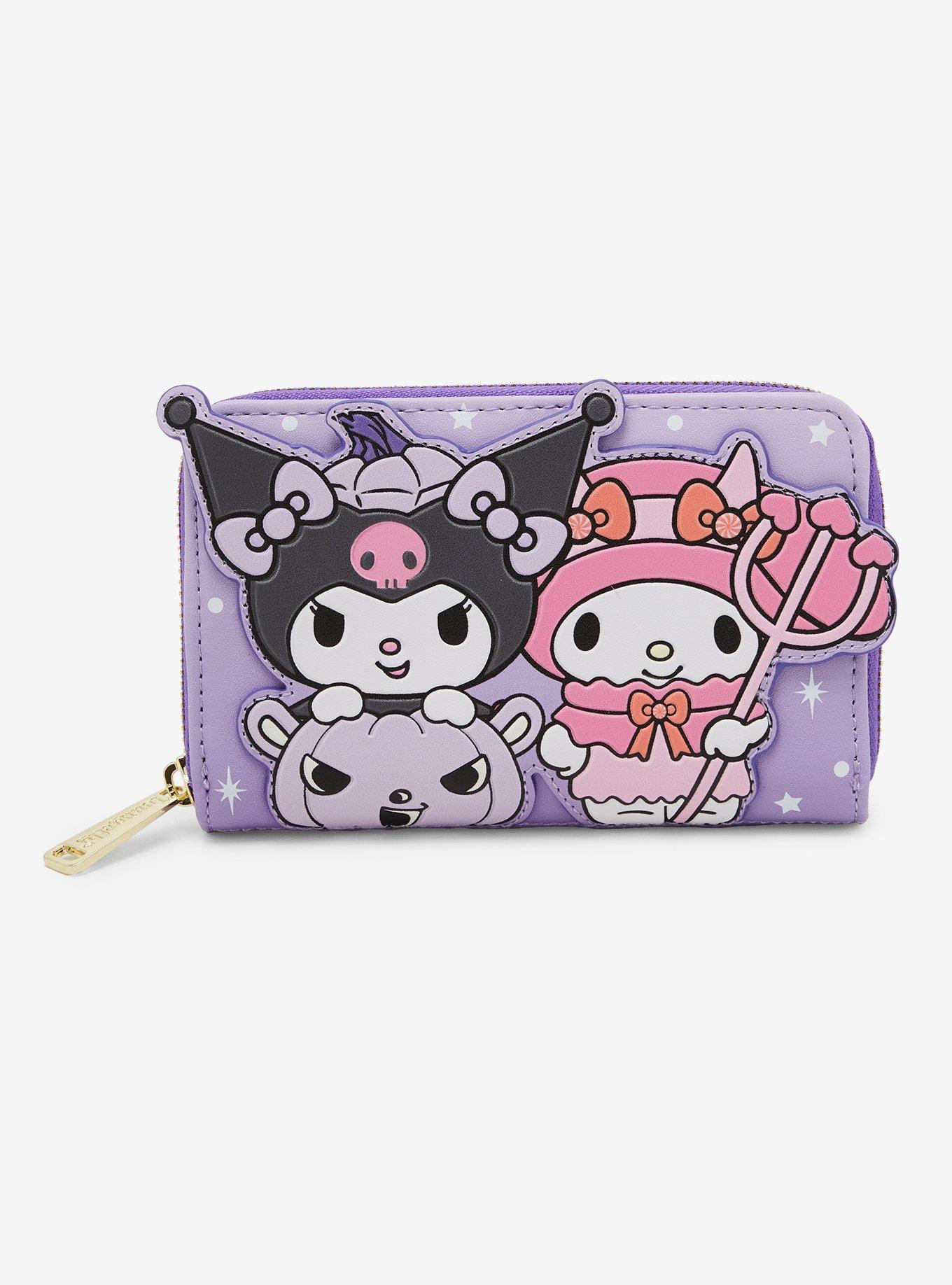 Loungefly Sanrio Kuromi & My Melody Halloween Small Zip Wallet, , hi-res