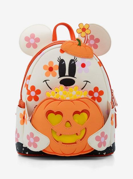 Orange disney Minnie Mouse loungfly deals crossbody + matching wallet set fine limited