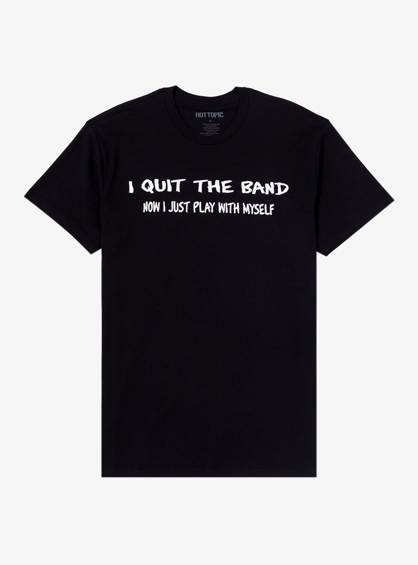 I Quit The Band T-Shirt, BLACK, hi-res