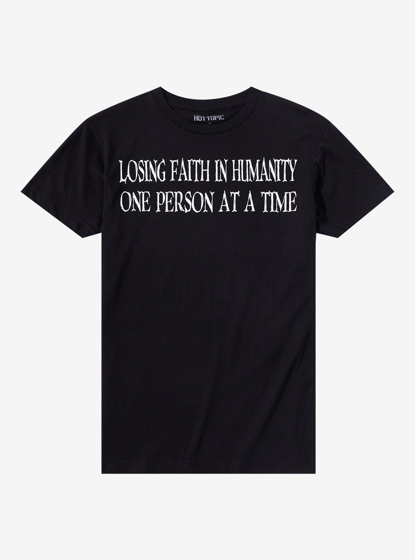 Losing Faith In Humanity T-Shirt, BLACK, hi-res