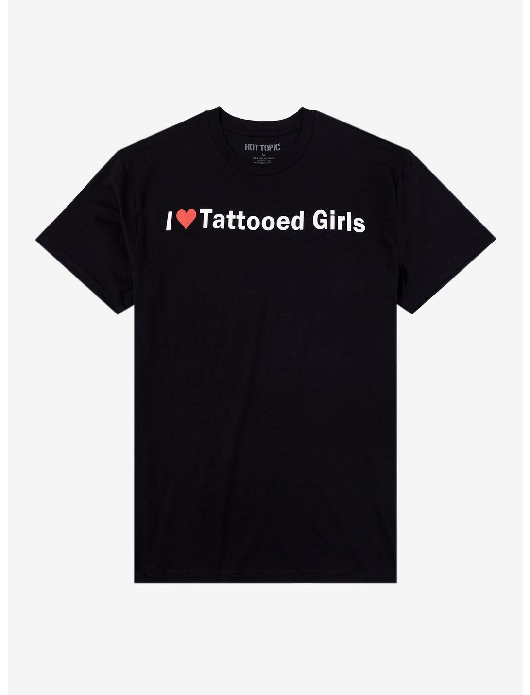 I Love Tattooed Girls T-Shirt, BLACK, hi-res