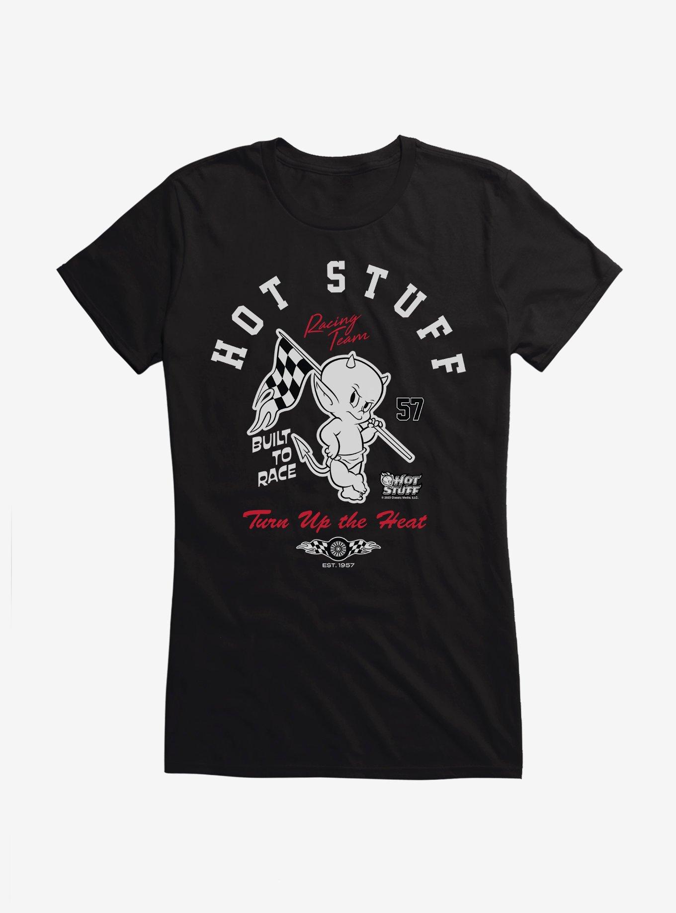 Hot Stuff The Little Devil Turn up The Heat Girls T-Shirt, BLACK, hi-res