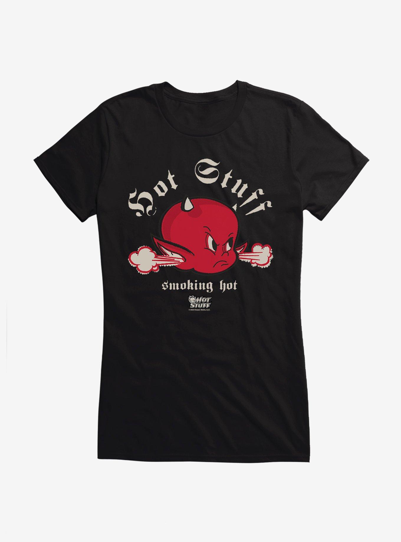 Hot Stuff The Little Devil Smoking Hot Head Girls T-Shirt, , hi-res