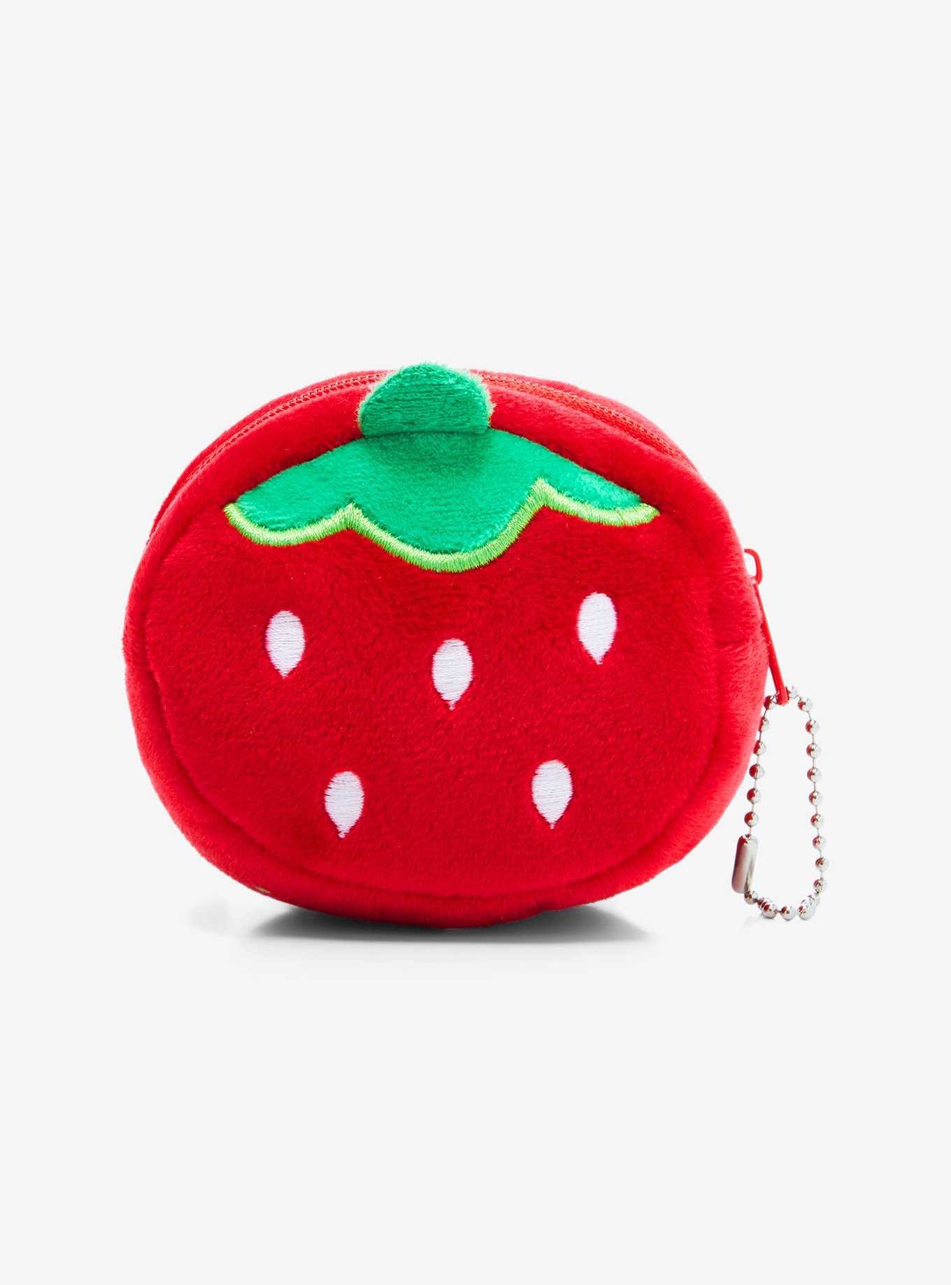 Strawberry Plush Pouch Key Chain, , hi-res