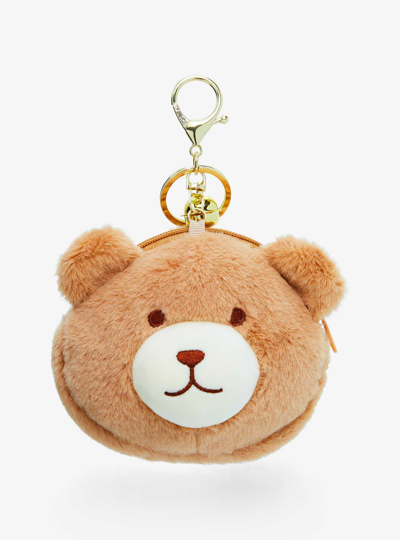 Bear Pouch Plush Key Chain, , hi-res