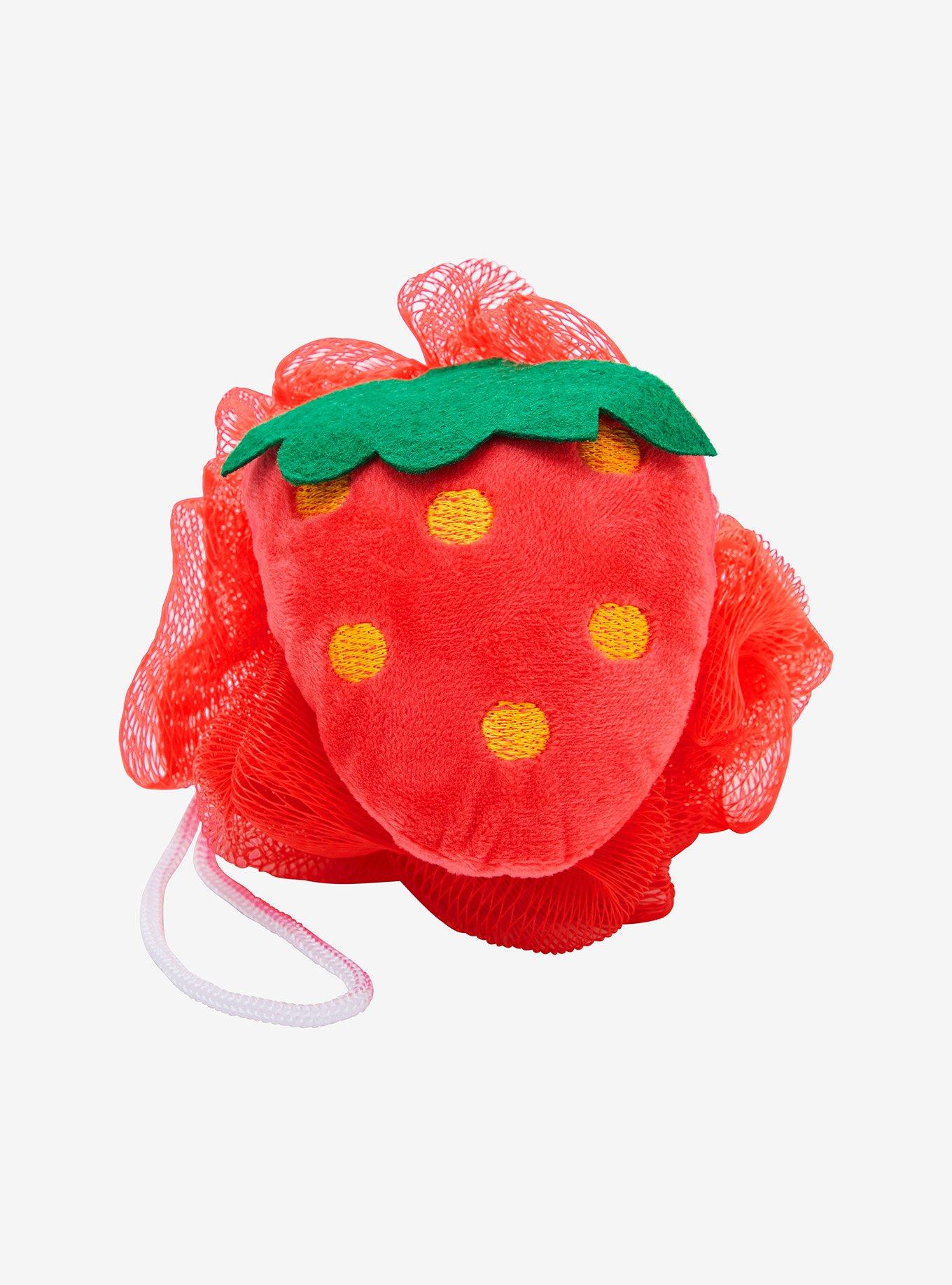 Strawberry Plush Loofah, , hi-res