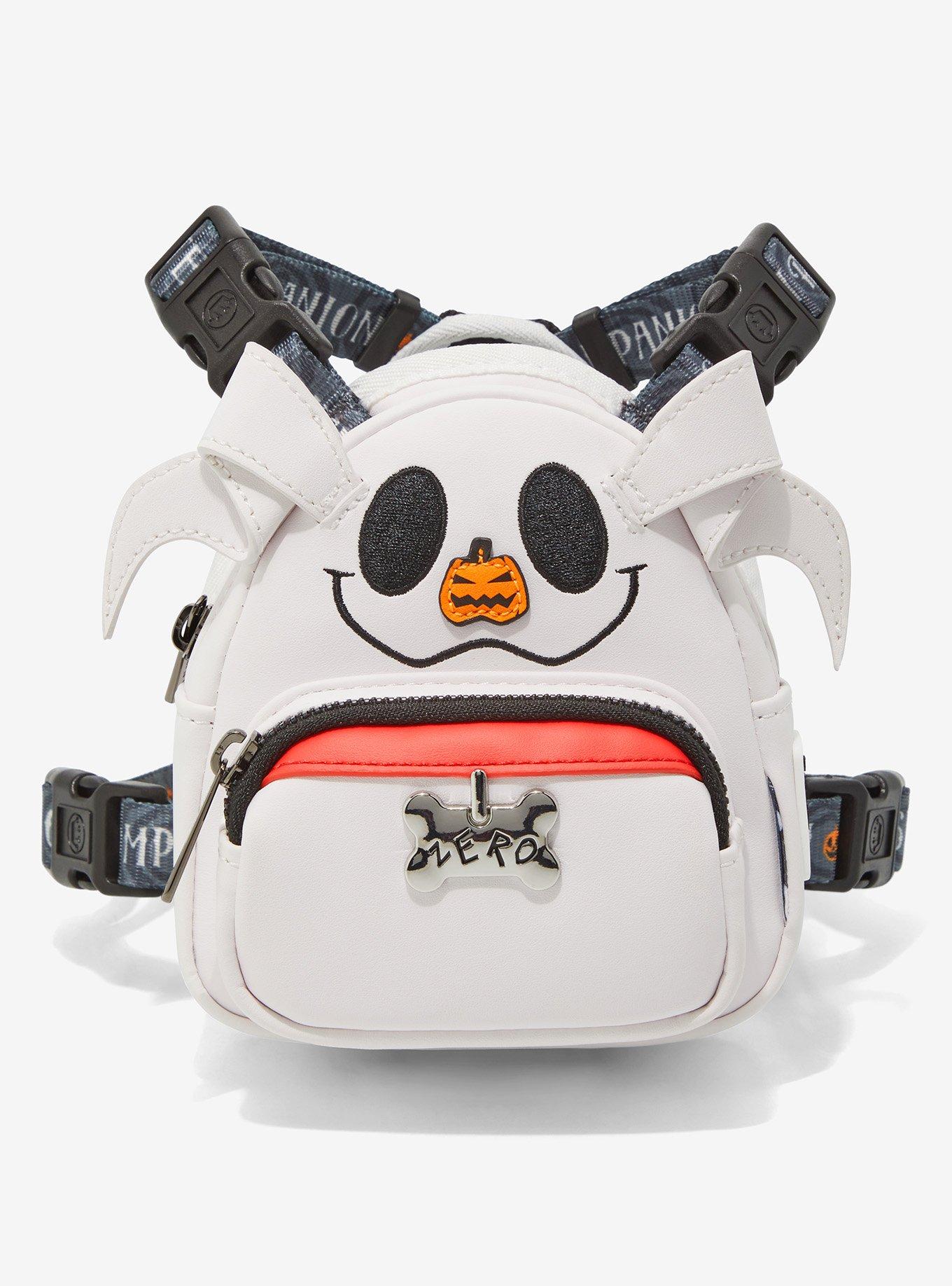 Loungefly Disney The Nightmare Before Christmas Zero Glow-in-the-Dark Medium Mini Backpack Dog Harness, , hi-res