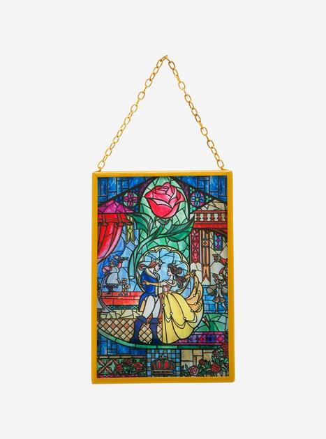 Disney Beauty And The Beast Stained Glass Wall Art | Hot Topic display picture 3