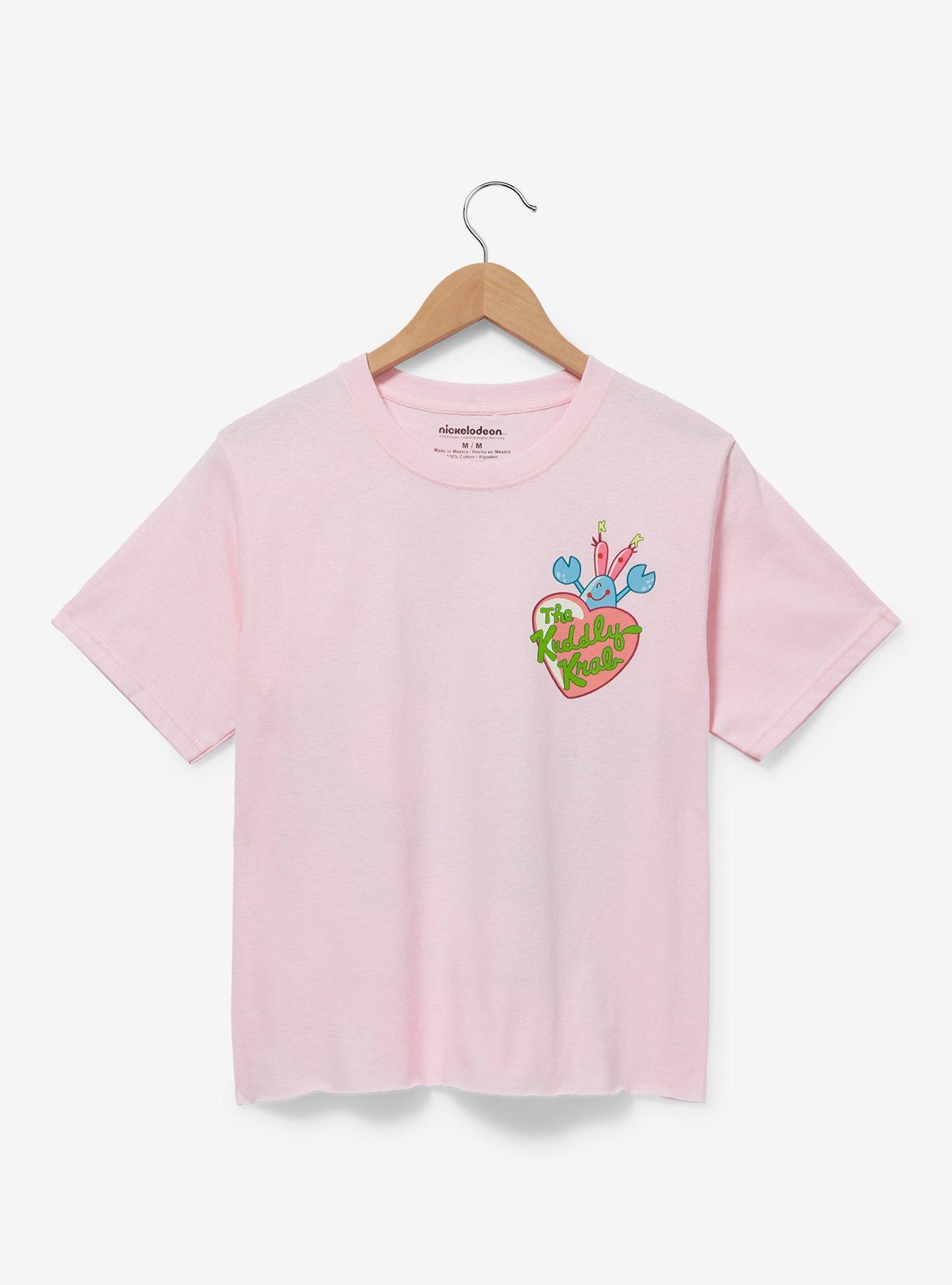 SpongeBob SquarePants The Kuddly Krab Logo Women's Skimmer T-Shirt - BoxLunch Exclusive, LIGHT PINK, hi-res