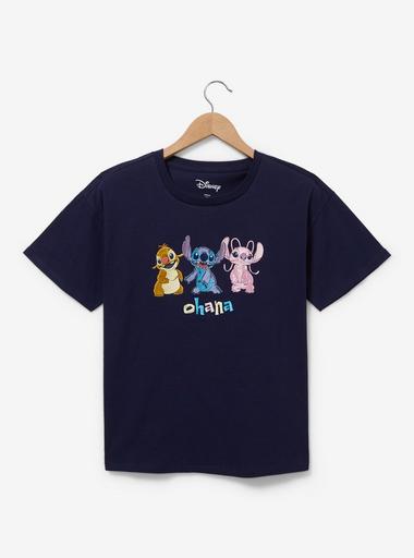 Disney Lilo Stitch Reuben, Angel, and Stitch Ohana Embroidered