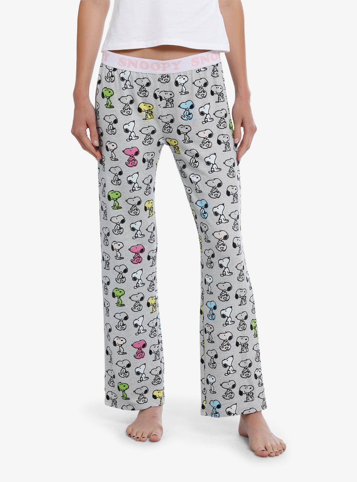 Peanuts Snoopy Allover Print Grey Pajama Pants, MULTI, hi-res