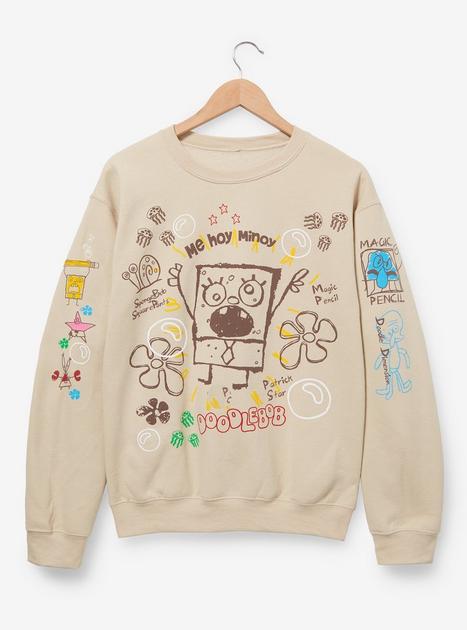 SpongeBob SquarePants DoodleBob Allover Icons Crewneck - BoxLunch Exclusive | BoxLunch