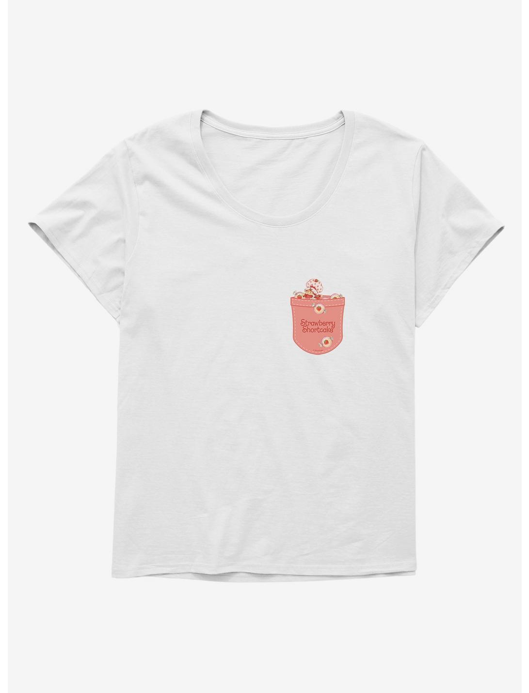 Strawberry Shortcake Pocket Girls T-Shirt Plus Size, WHITE, hi-res