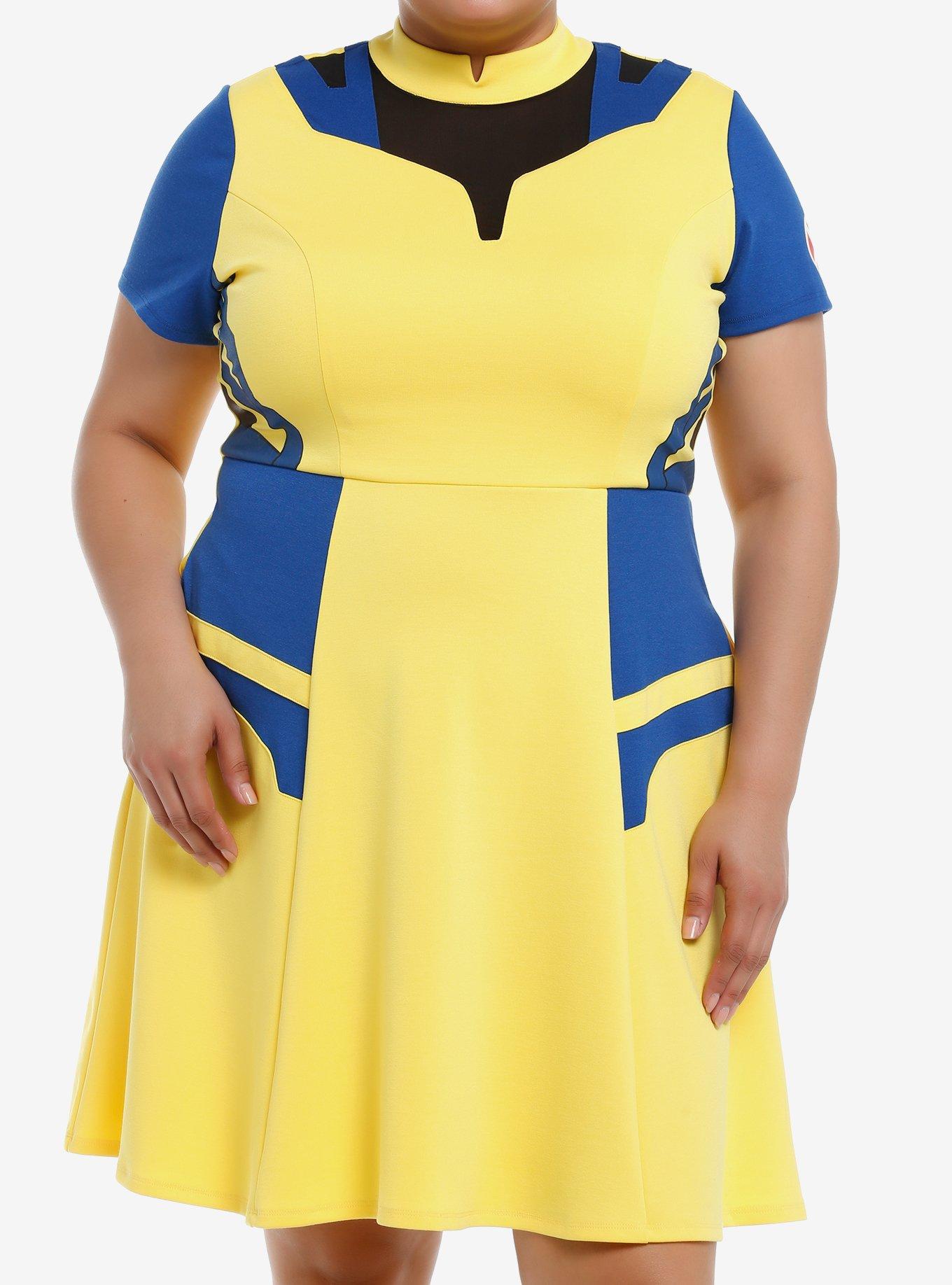 Her Universe Marvel Deadpool & Wolverine Color-Block Wolverine Dress Plus Size, , hi-res